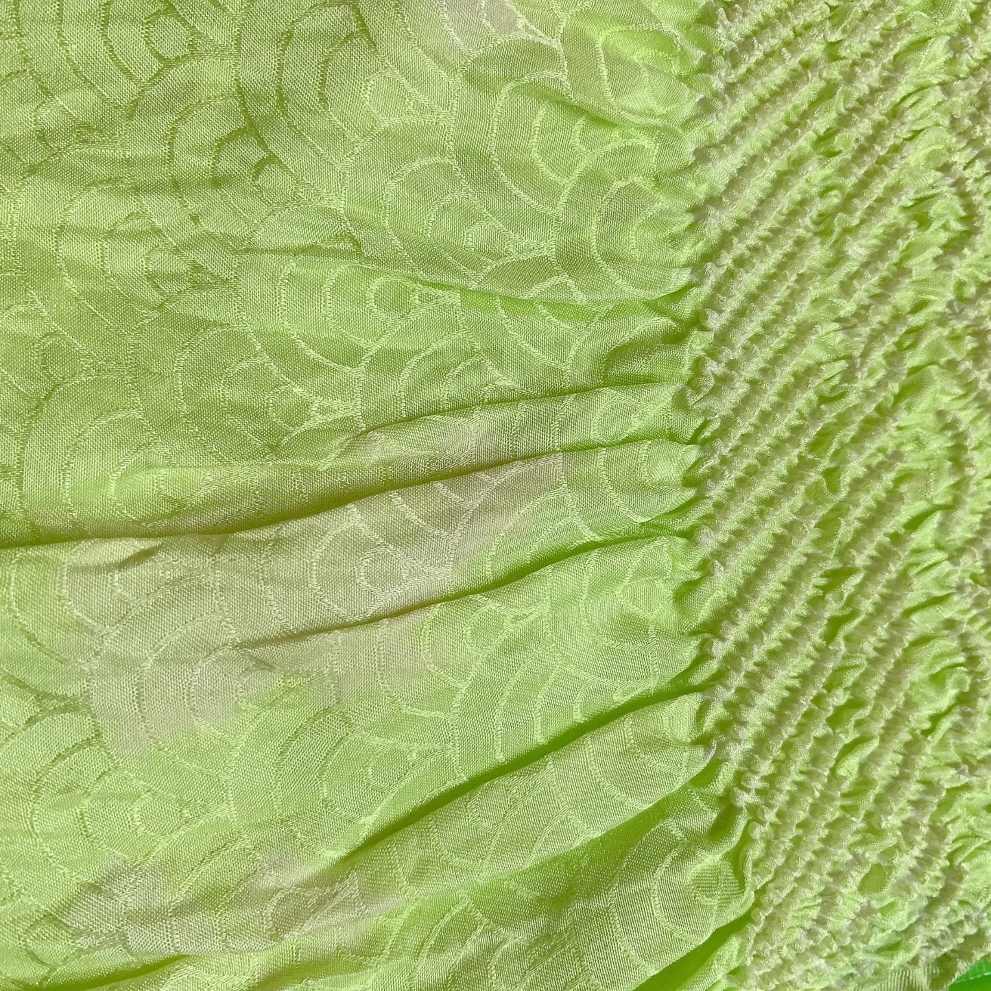 6537# Japanese Kimono Accessory Obiage and Obijime 2-piece Set Silk Shibori