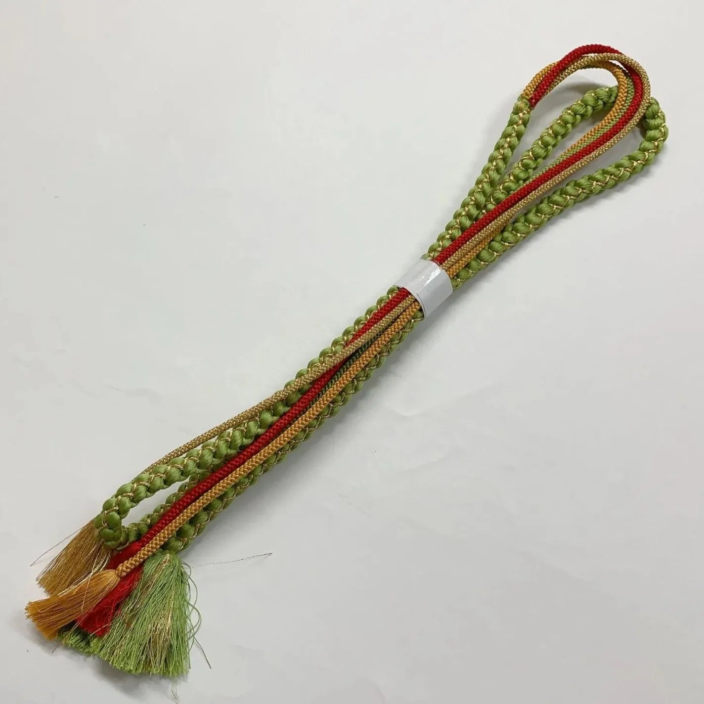 6525# Japanese Kimono Accessory Obiage and Obijime 2-piece Set Silk Shibori