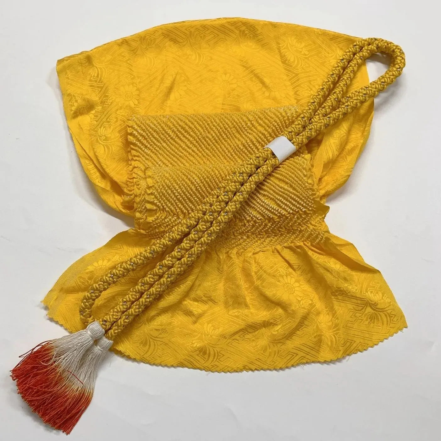 6526# Japanese Kimono Accessory Obiage and Obijime 2-piece Set Silk Shibori