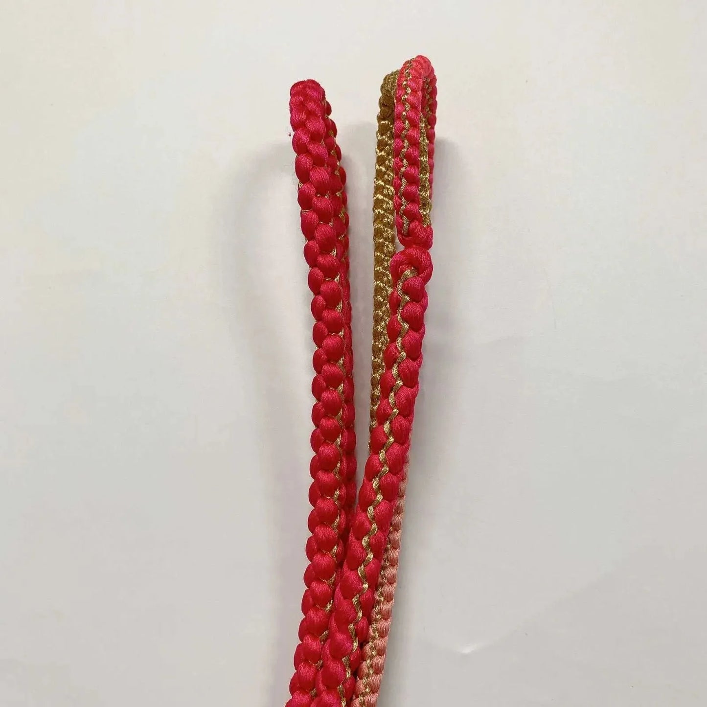 6527# Japanese Kimono Accessory Obiage and Obijime 2-piece Set Silk Shibori