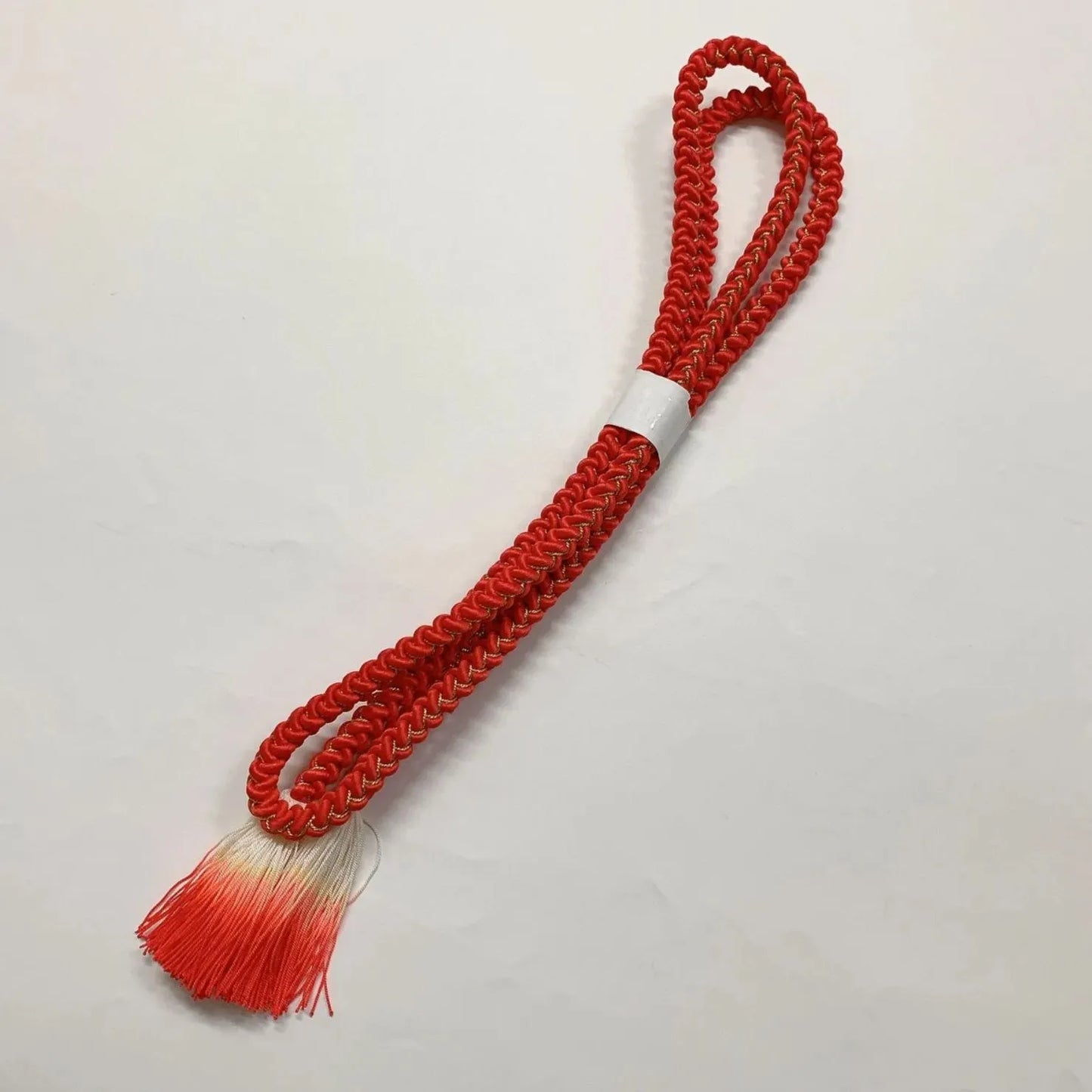 6529# Japanese Kimono Accessory Obiage and Obijime 2-piece Set Silk Shibori