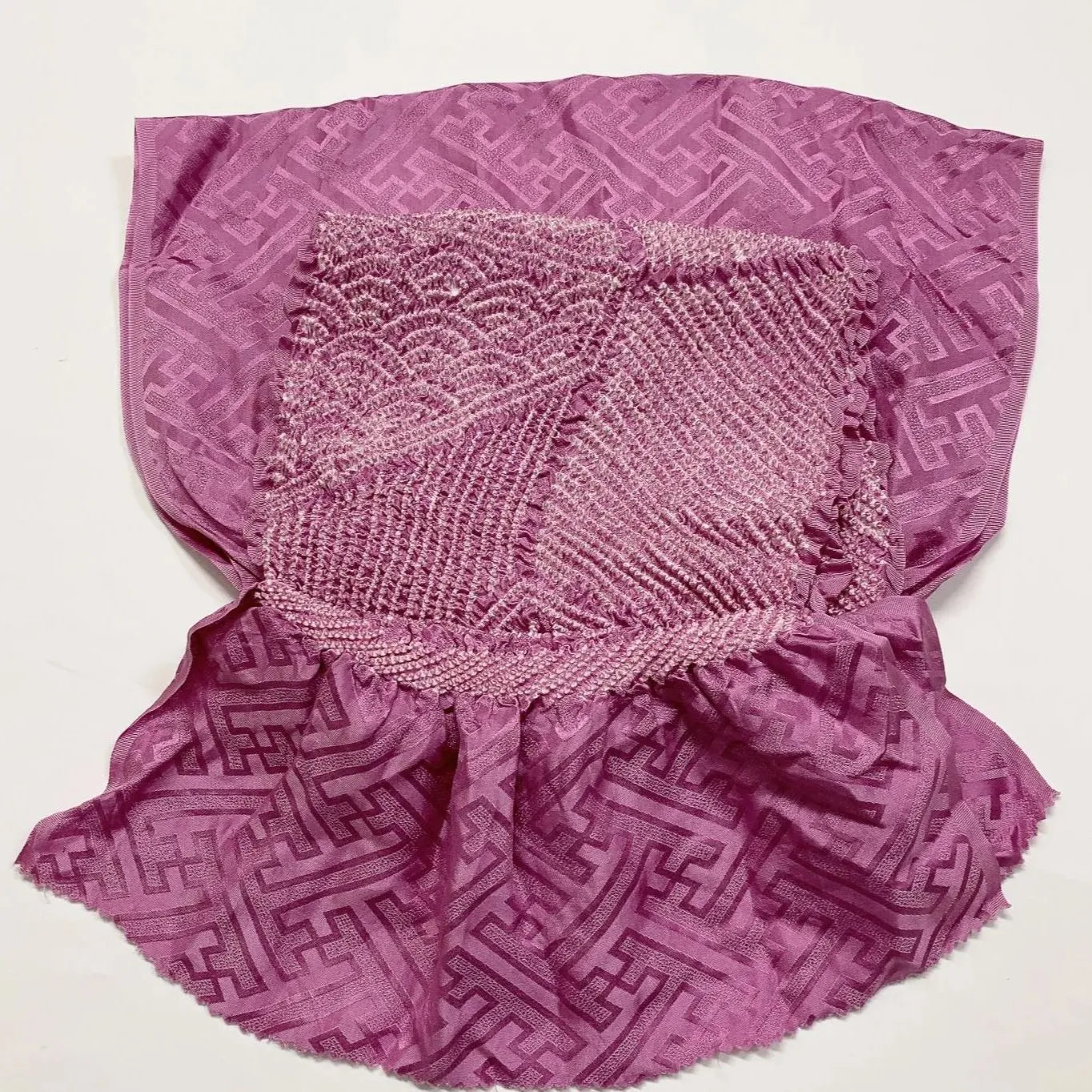 6530# Japanese Kimono Accessory Obiage and Obijime 2-piece Set Silk Shibori