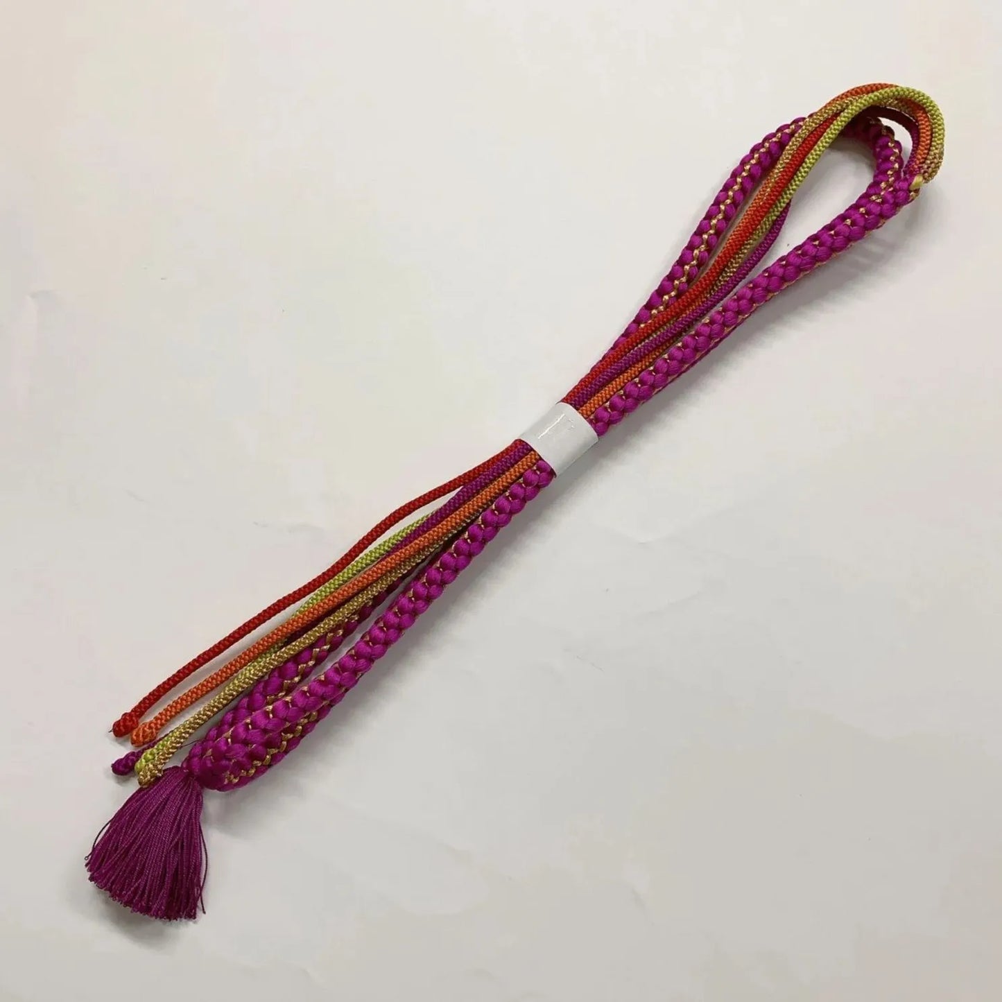 6530# Japanese Kimono Accessory Obiage and Obijime 2-piece Set Silk Shibori