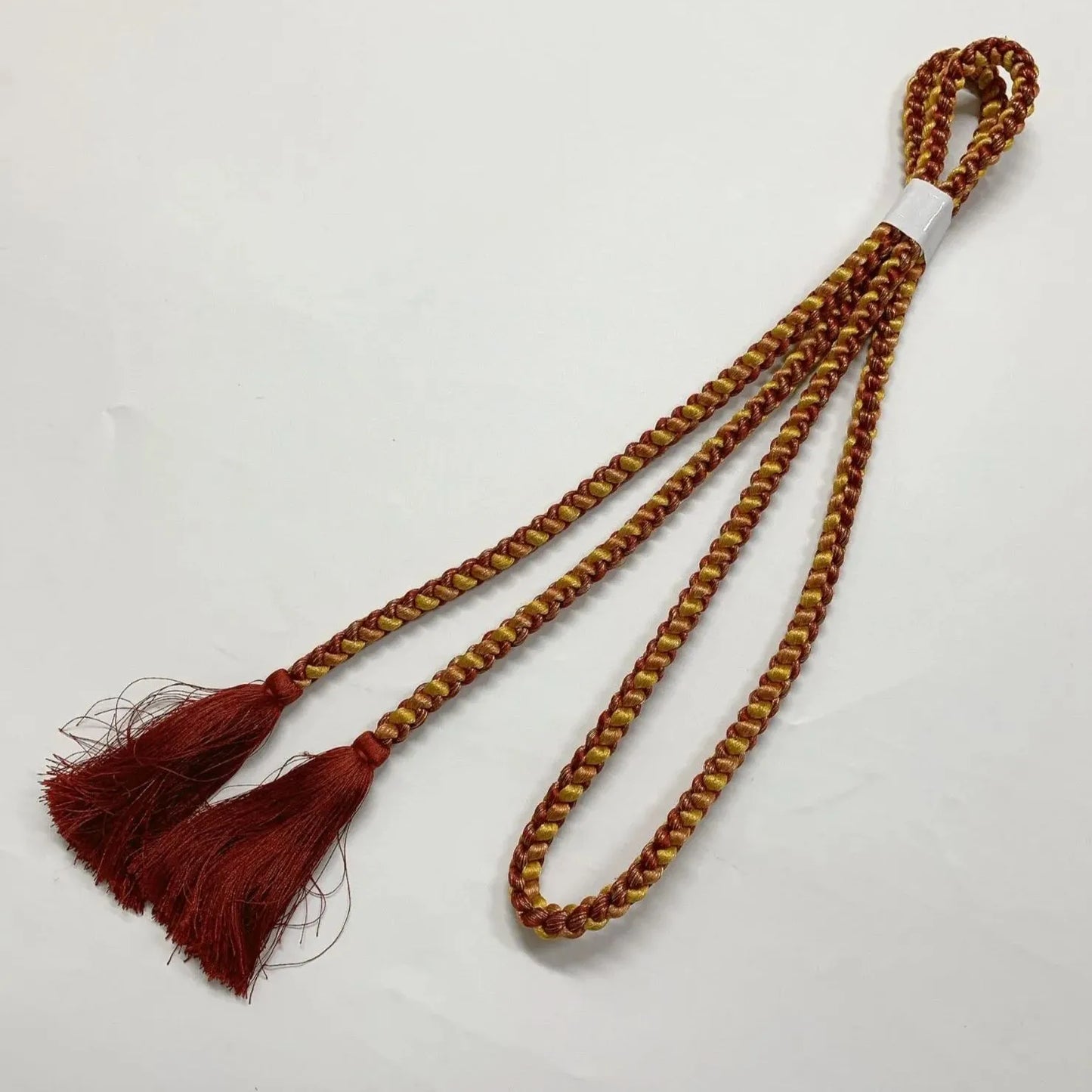 6531# Japanese Kimono Accessory Obiage and Obijime 2-piece Set Silk Shibori