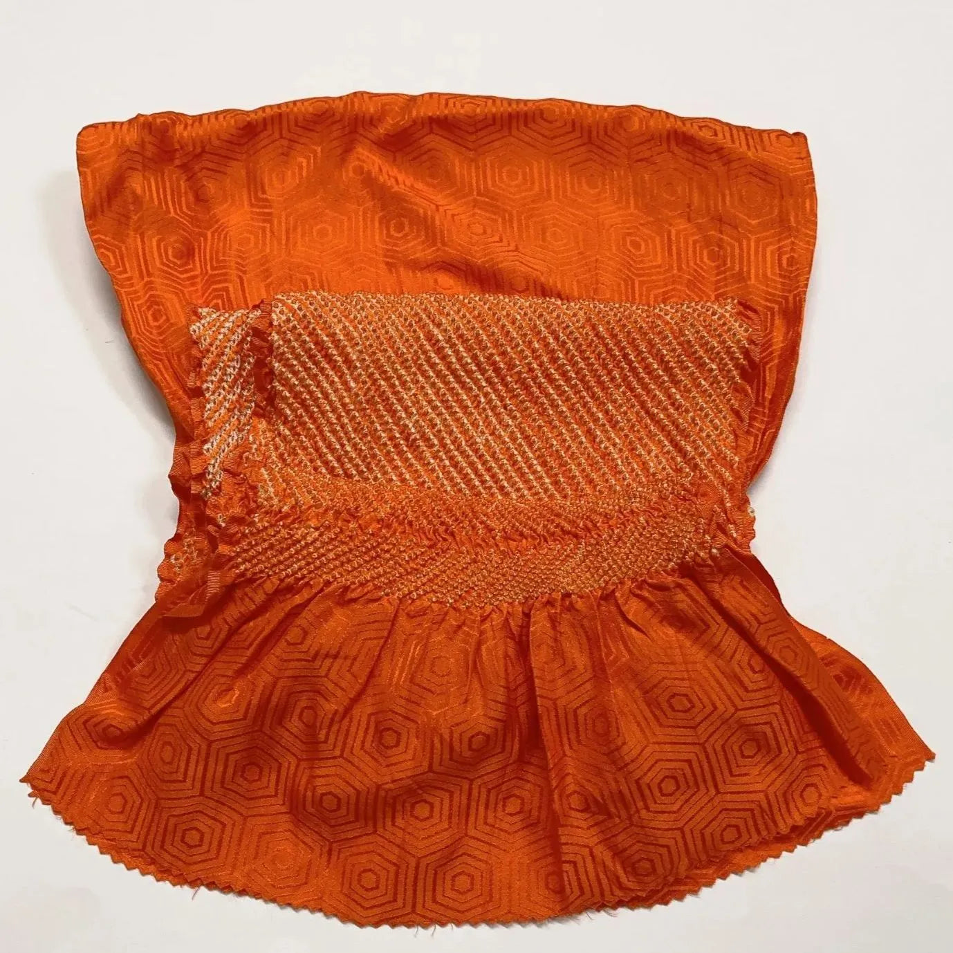 6532# Japanese Kimono Accessory Obiage and Obijime 2-piece Set Silk Shibori