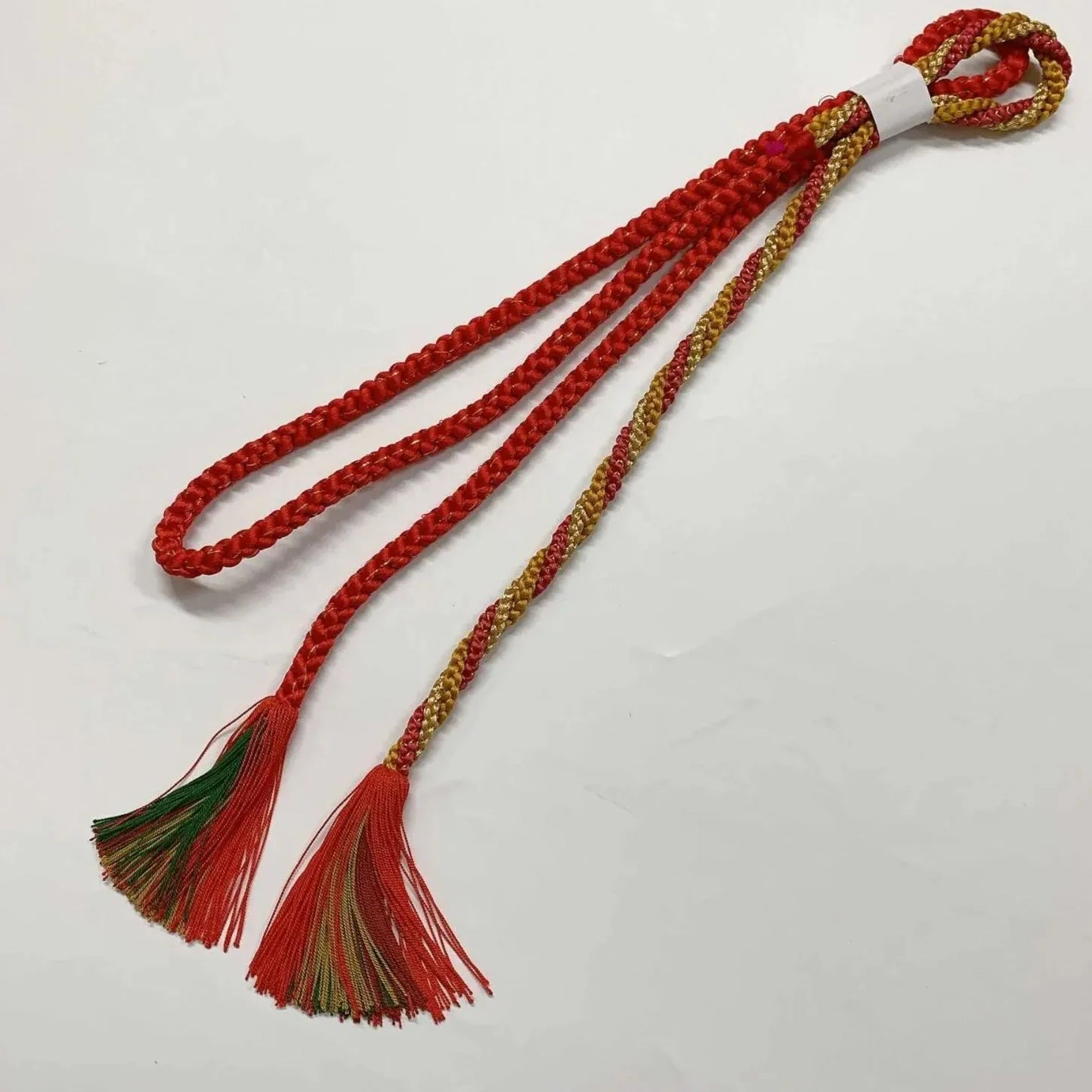 6532# Japanese Kimono Accessory Obiage and Obijime 2-piece Set Silk Shibori