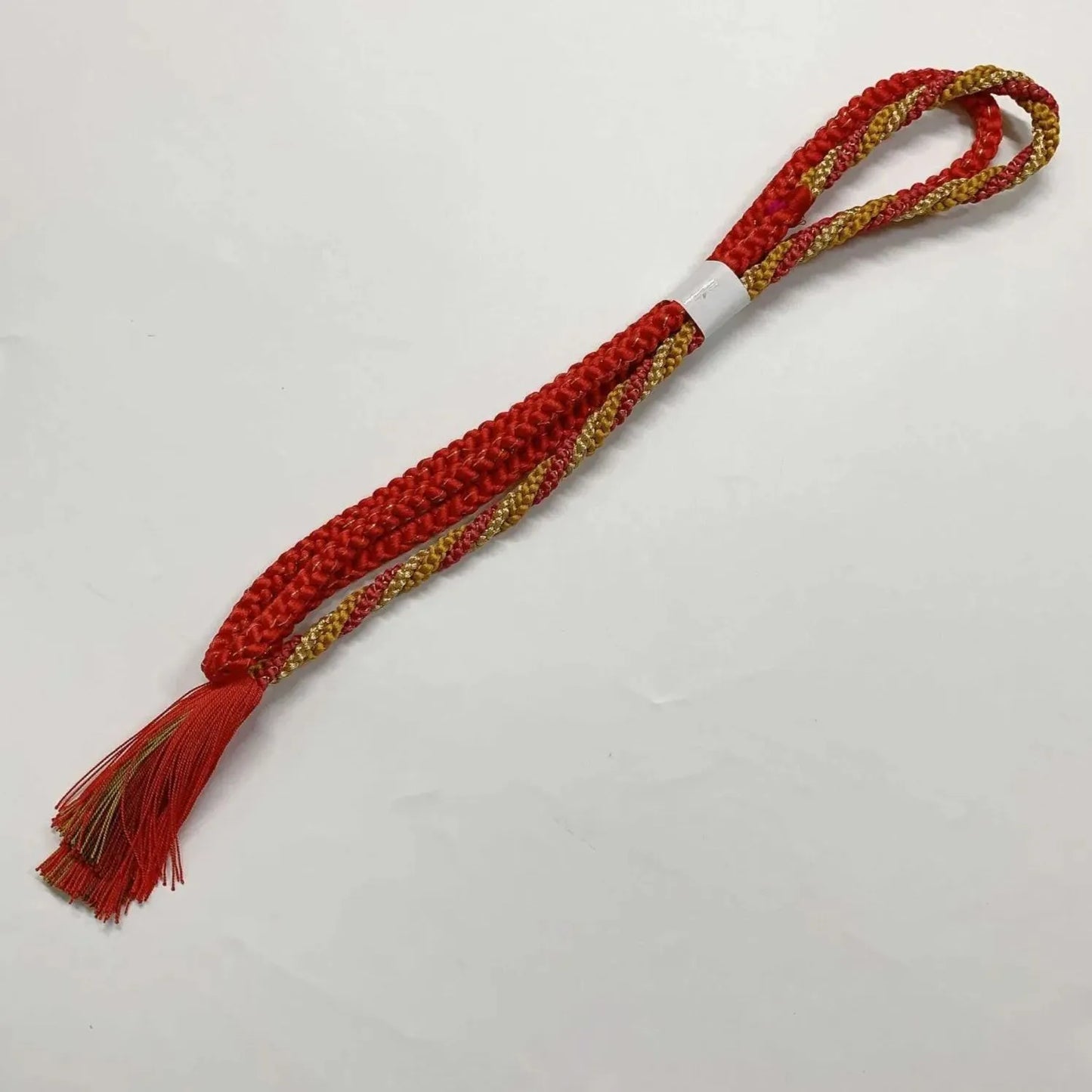 6532# Japanese Kimono Accessory Obiage and Obijime 2-piece Set Silk Shibori