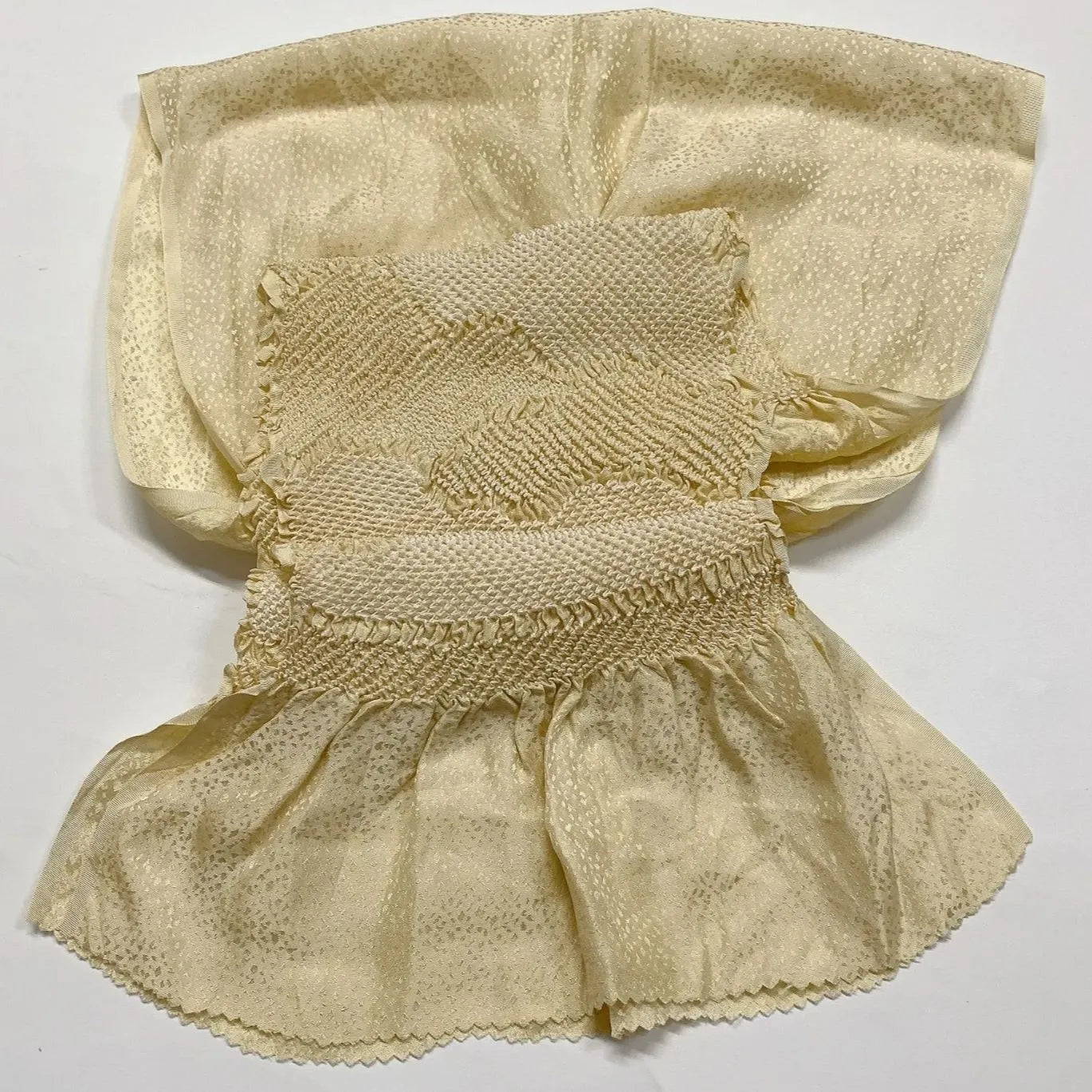 6533# Japanese Kimono Accessory Obiage and Obijime 2-piece Set Silk Shibori