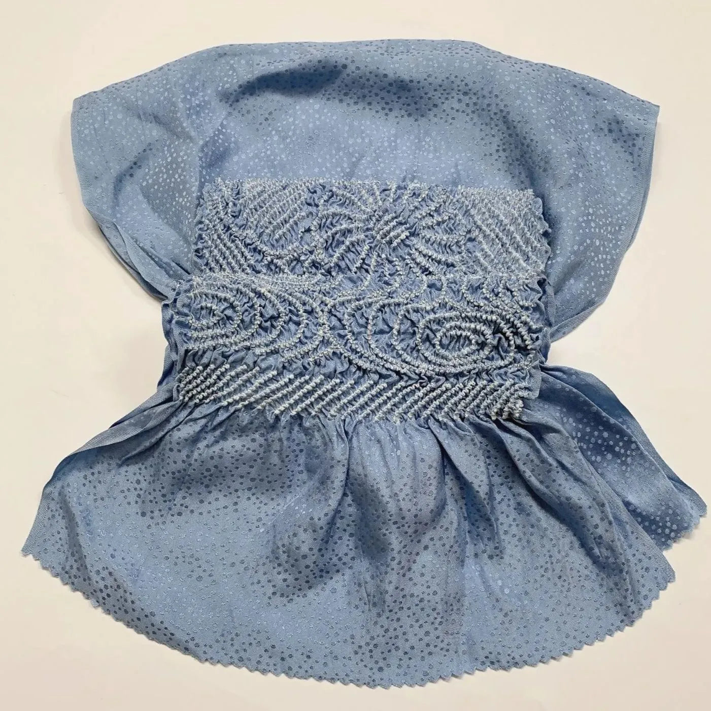 6534# Japanese Kimono Accessory Obiage and Obijime 2-piece Set Silk Shibori