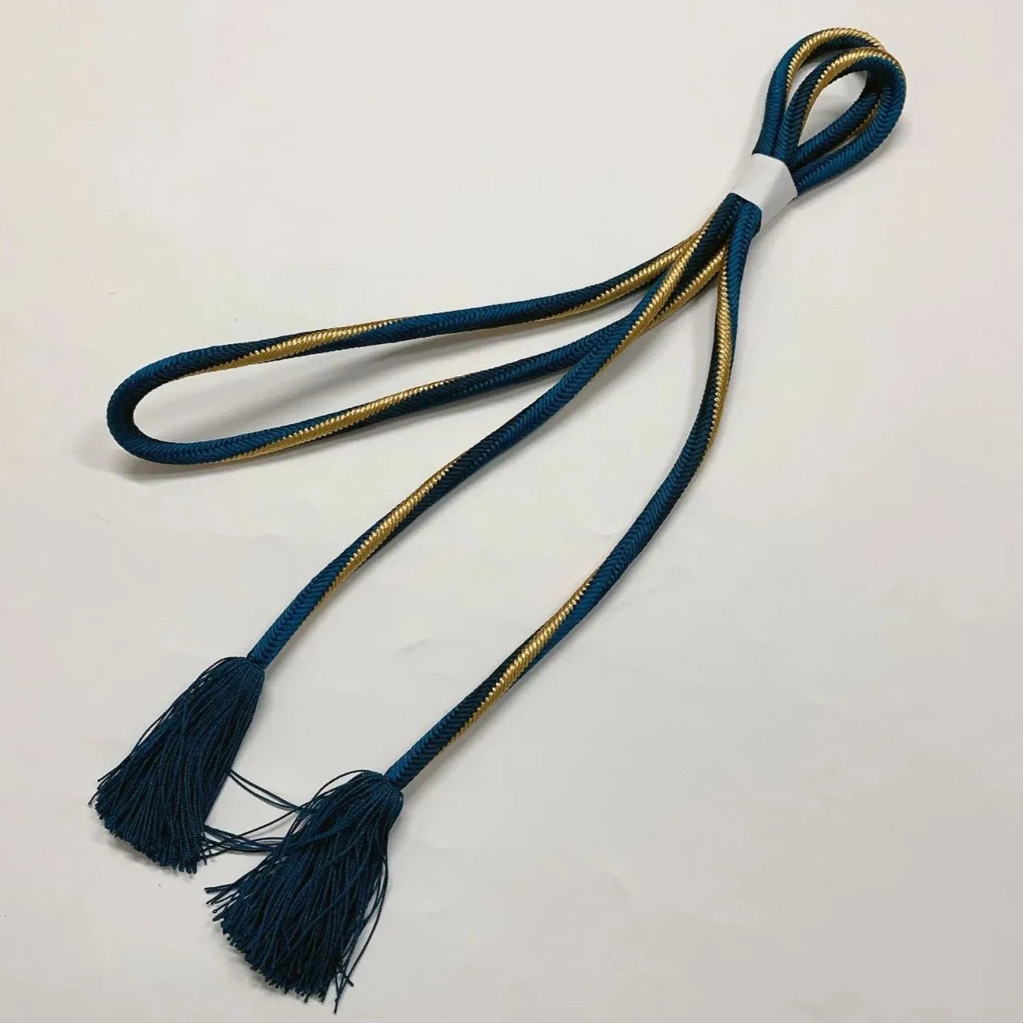 6534# Japanese Kimono Accessory Obiage and Obijime 2-piece Set Silk Shibori