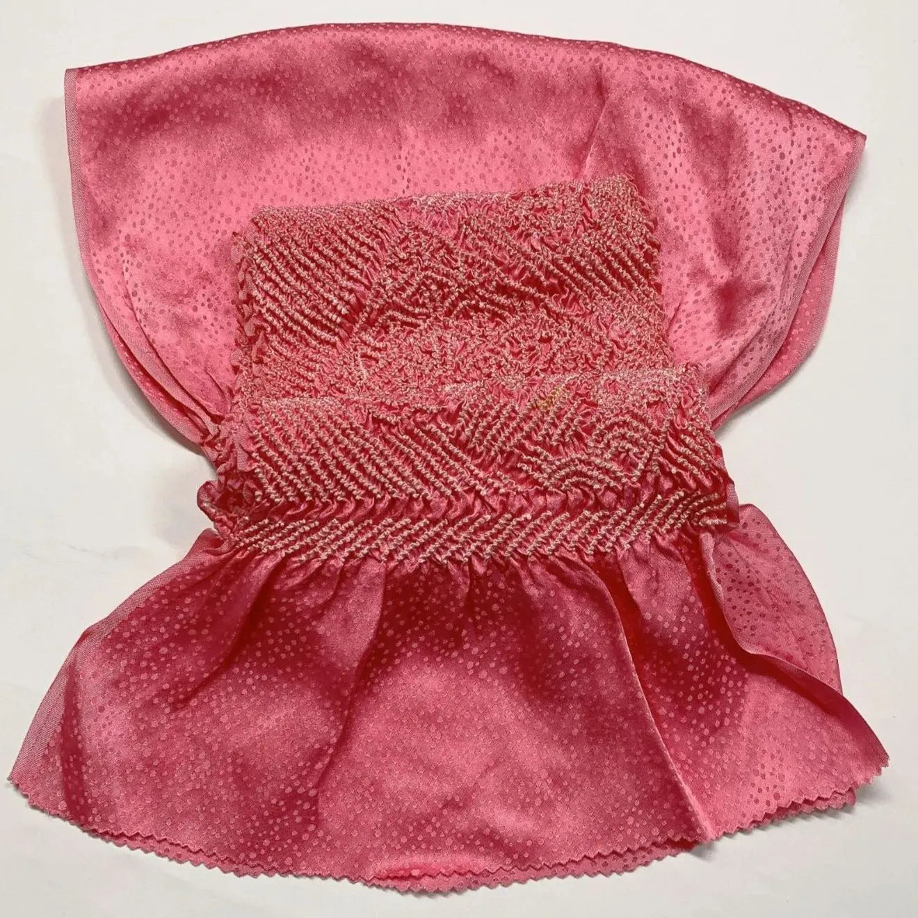 6536# Japanese Kimono Accessory Obiage and Obijime 2-piece Set Silk Shibori