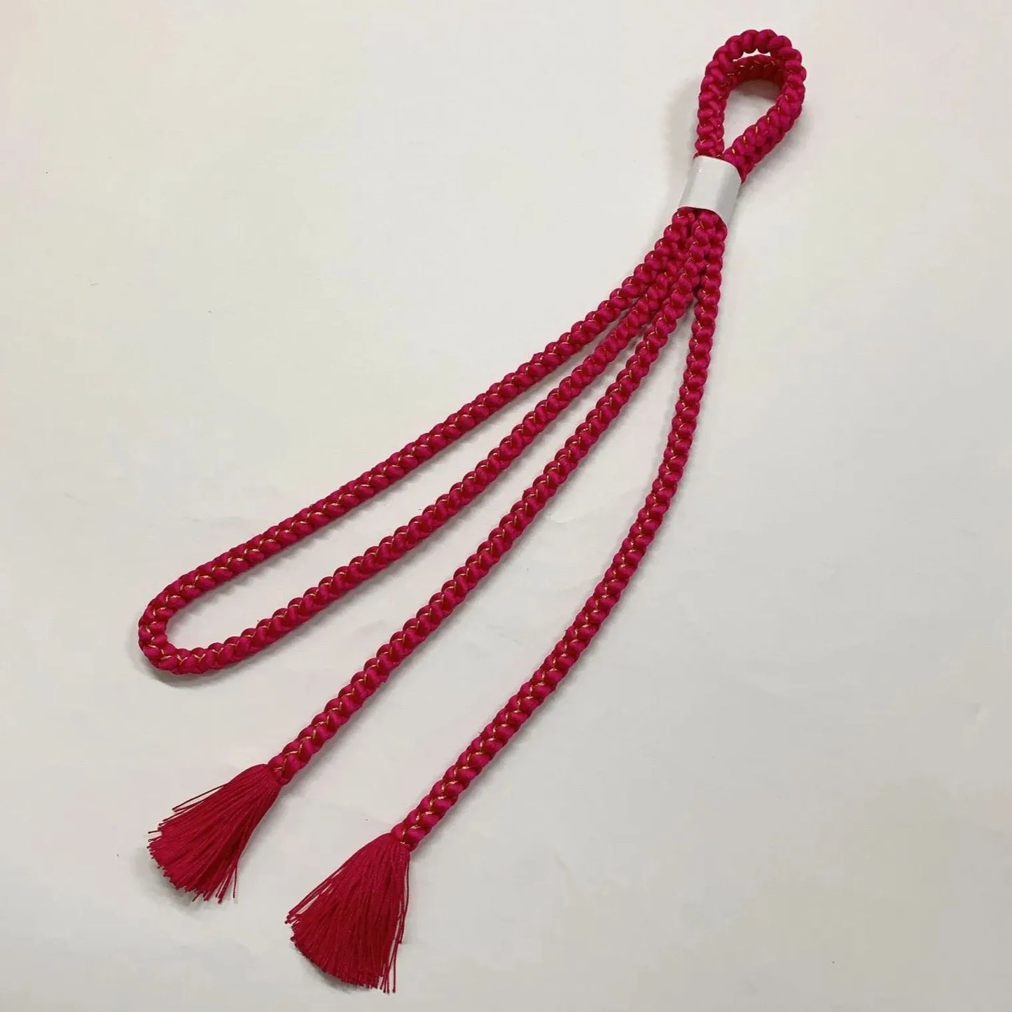 6536# Japanese Kimono Accessory Obiage and Obijime 2-piece Set Silk Shibori