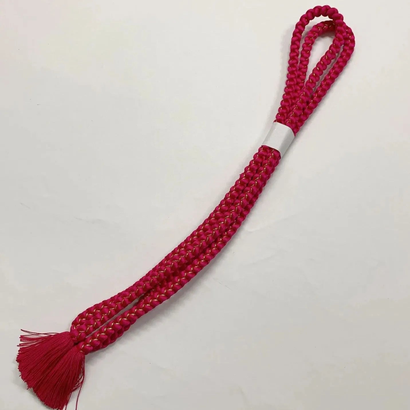 6536# Japanese Kimono Accessory Obiage and Obijime 2-piece Set Silk Shibori