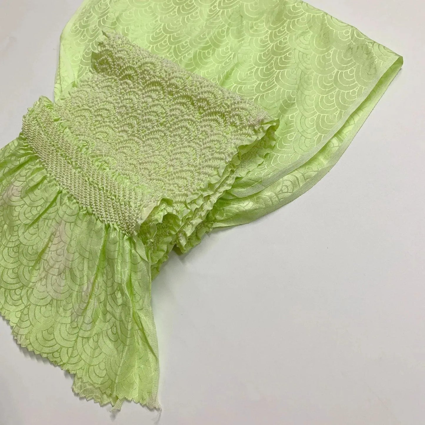 6537# Japanese Kimono Accessory Obiage and Obijime 2-piece Set Silk Shibori