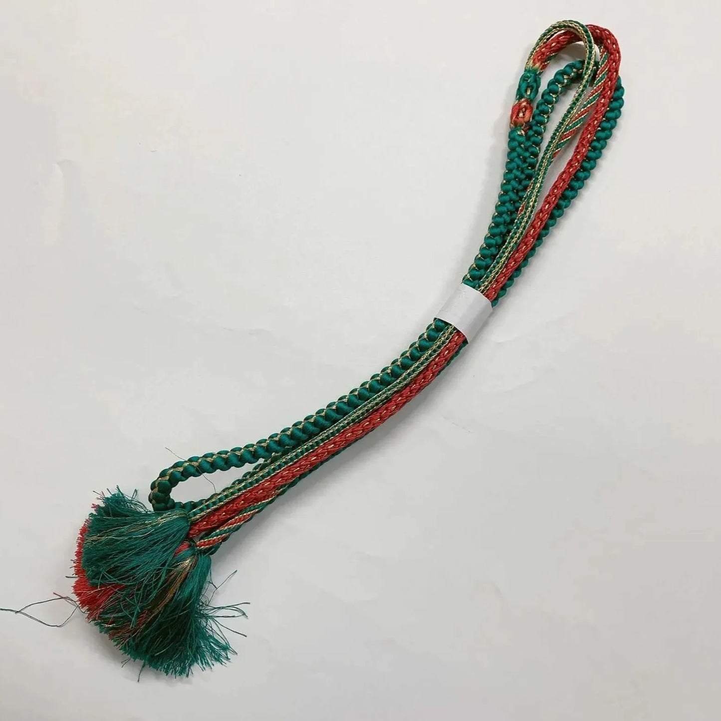 6537# Japanese Kimono Accessory Obiage and Obijime 2-piece Set Silk Shibori