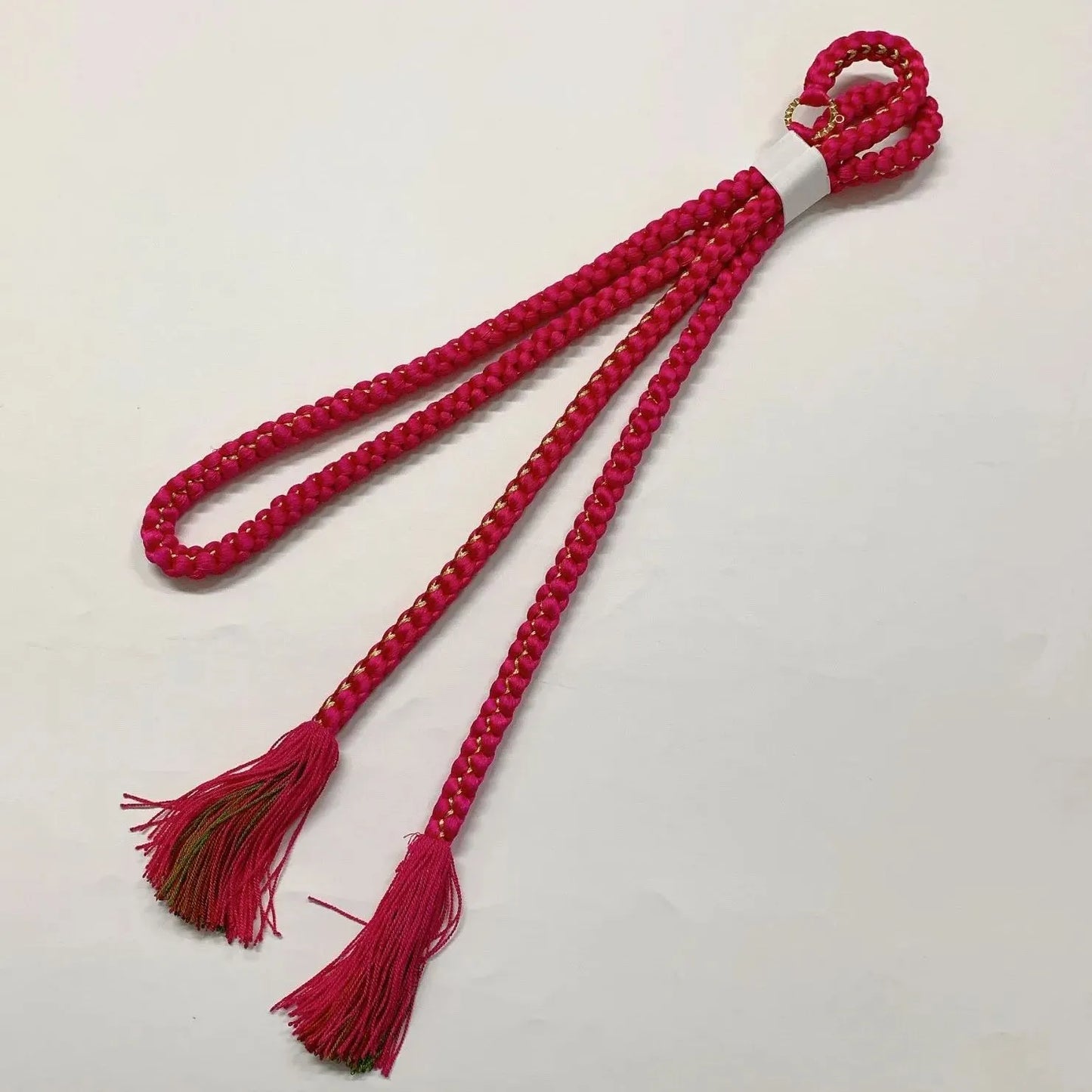 6540# Japanese Kimono Accessory Obiage and Obijime 2-piece Set Silk Shibori