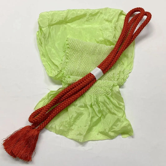 6541# Japanese Kimono Accessory Obiage and Obijime 2-piece Set Silk Shibori