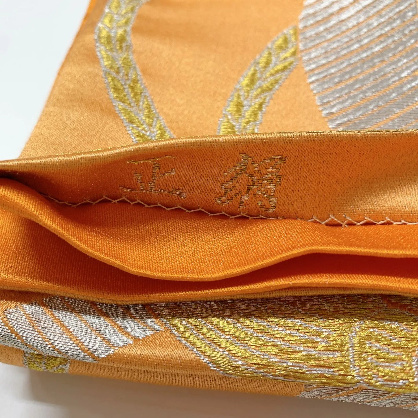 6543# Japanese Vintage Fukuro Obi Belt Kimono Fabric Silk Traditional