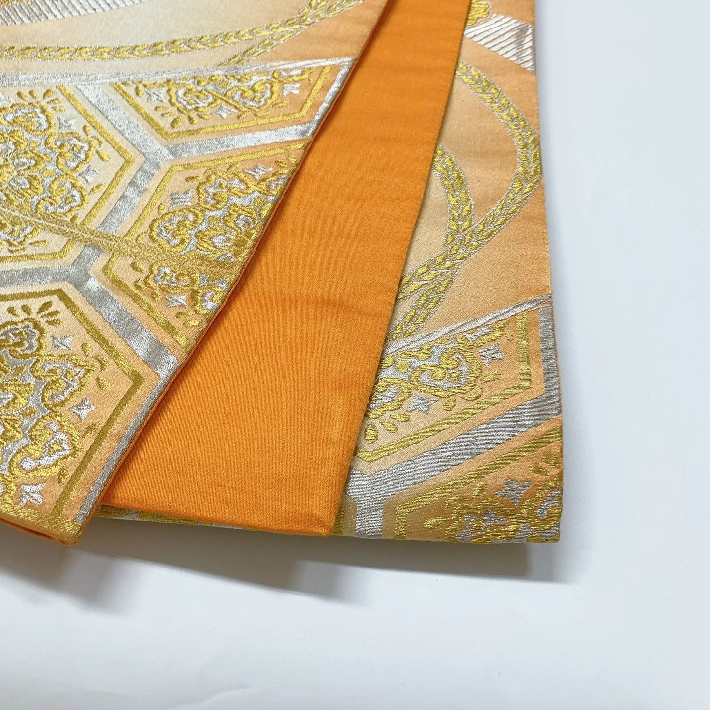 6543# Japanese Vintage Fukuro Obi Belt Kimono Fabric Silk Traditional