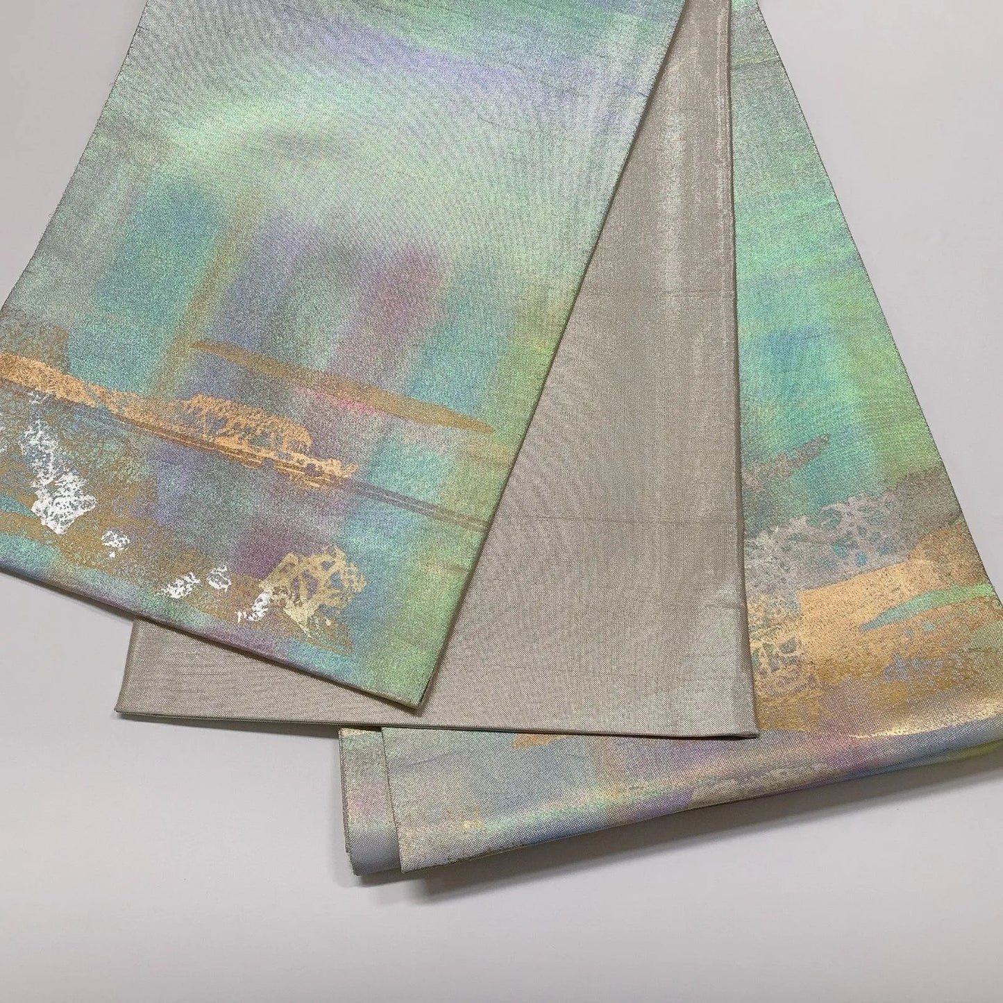 6554# Japanese Vintage Fukuro Obi Belt Kimono Fabric Silk Traditional