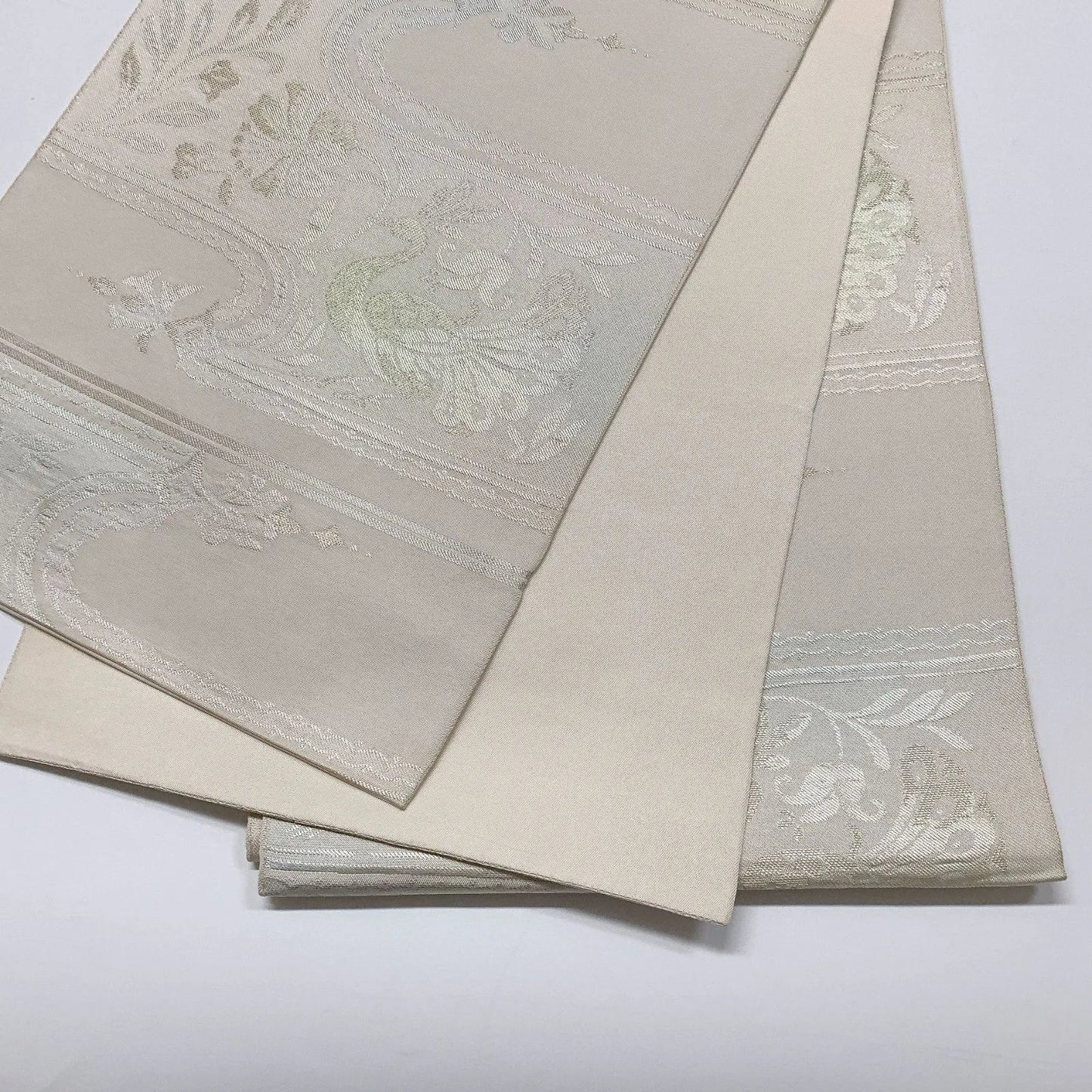 6560# Japanese Vintage Fukuro Obi Belt Kimono Fabric Silk Traditional