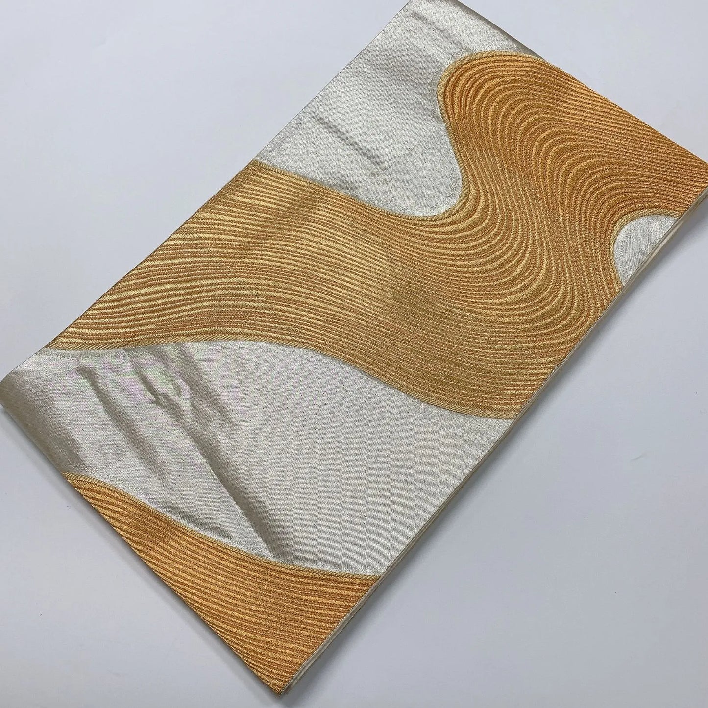 6562# Japanese Vintage Fukuro Obi Belt Kimono Fabric Silk Traditional