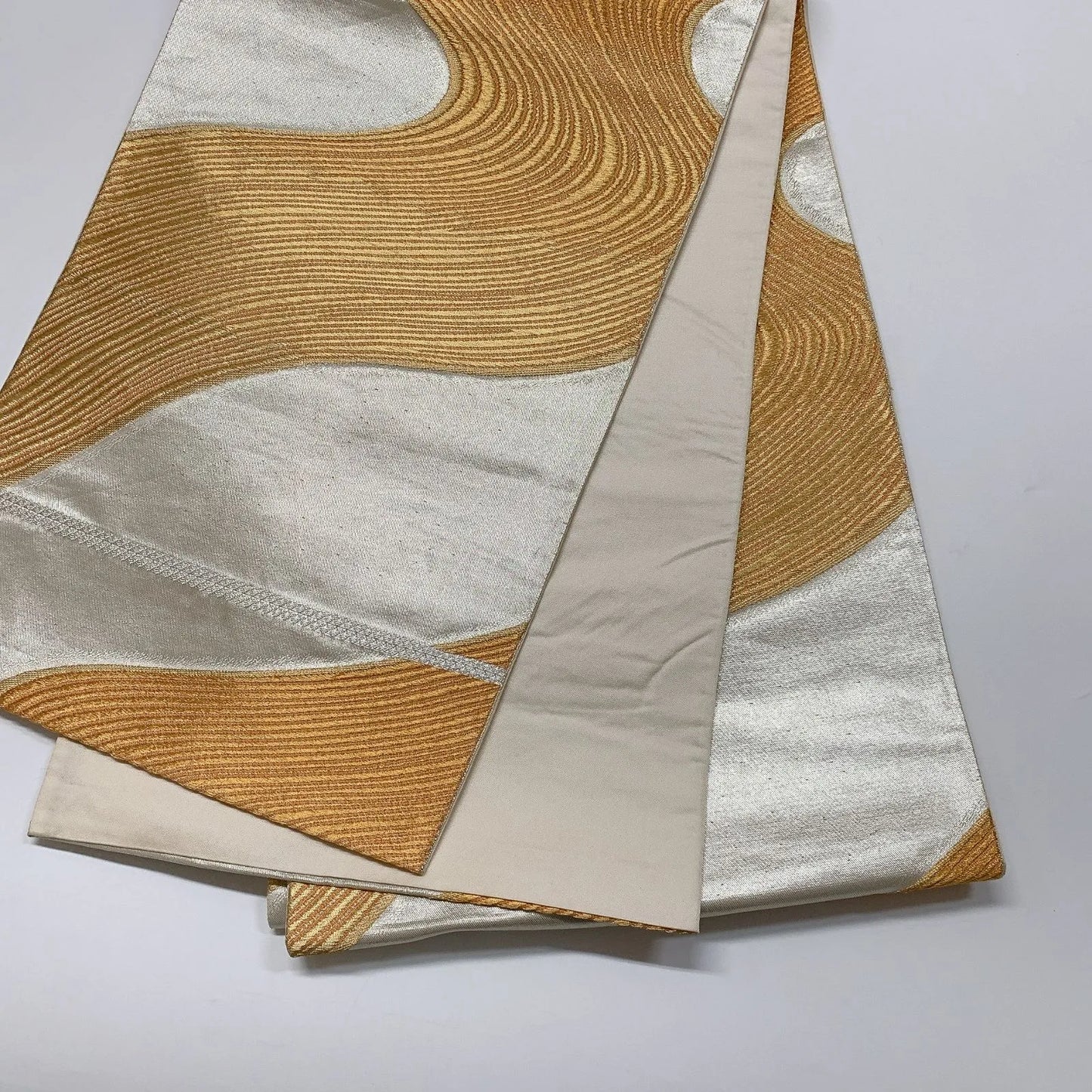 6562# Japanese Vintage Fukuro Obi Belt Kimono Fabric Silk Traditional