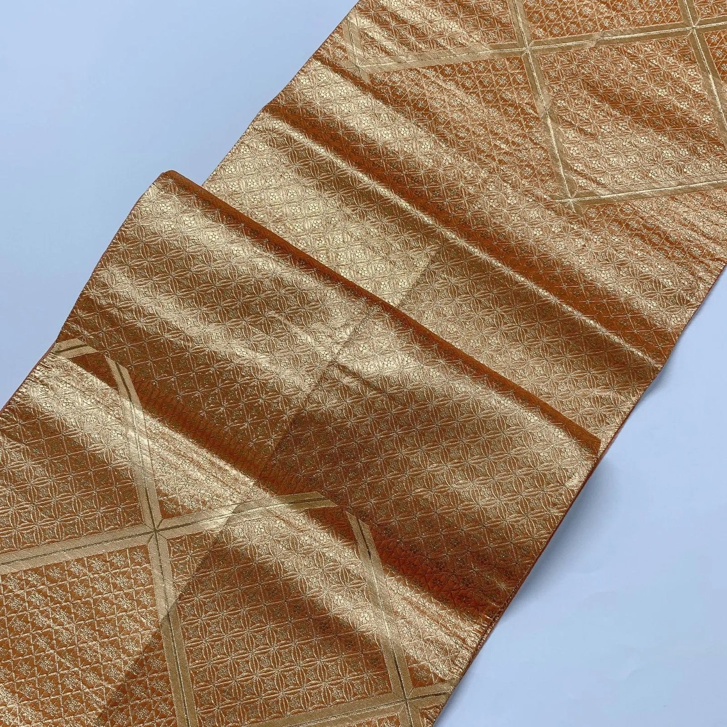 6567# Japanese Vintage Fukuro Obi Belt Kimono Fabric Silk Traditional