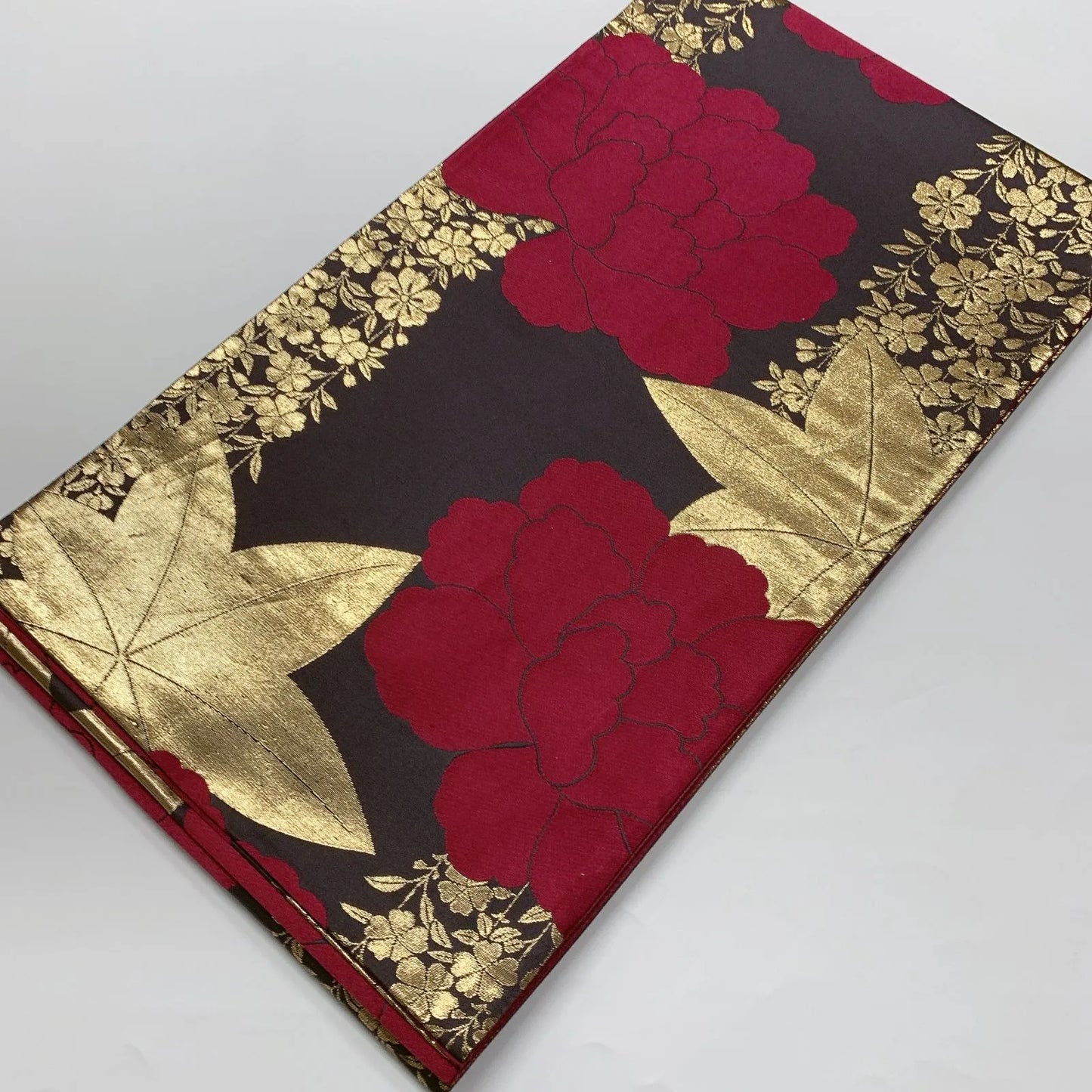 6570# Japanese Vintage Fukuro Obi Belt Kimono Fabric Silk Traditional