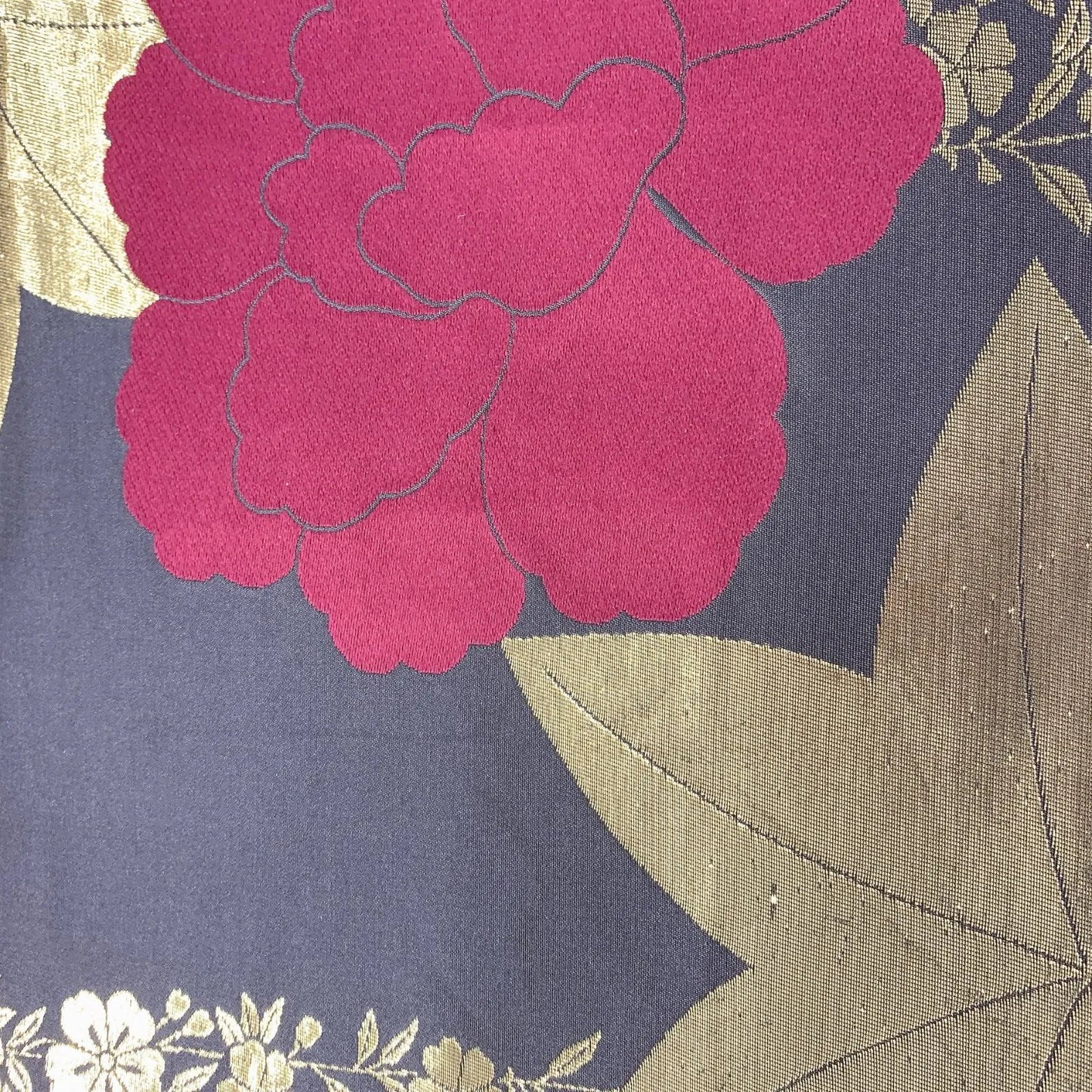 6570# Japanese Vintage Fukuro Obi Belt Kimono Fabric Silk Traditional