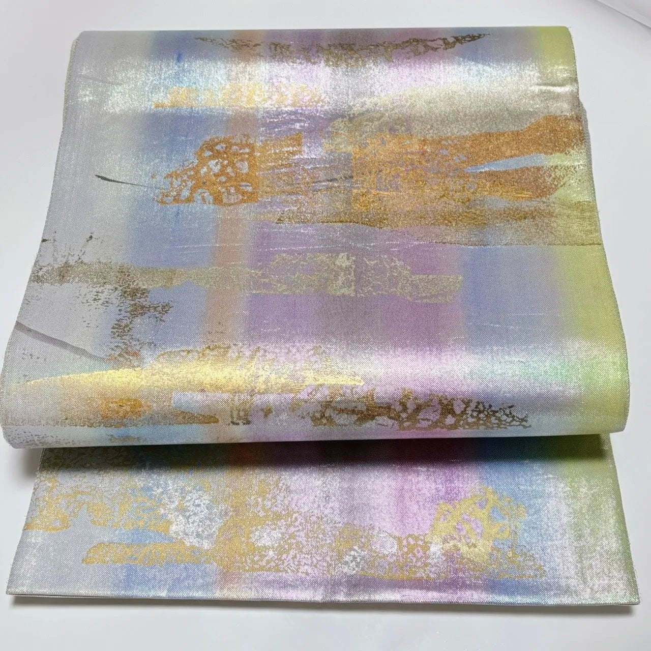 6554# Japanese Vintage Fukuro Obi Belt Kimono Fabric Silk Traditional