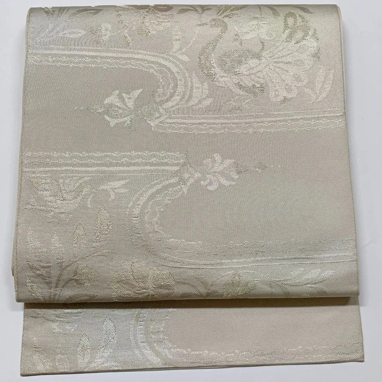 6560# Japanese Vintage Fukuro Obi Belt Kimono Fabric Silk Traditional