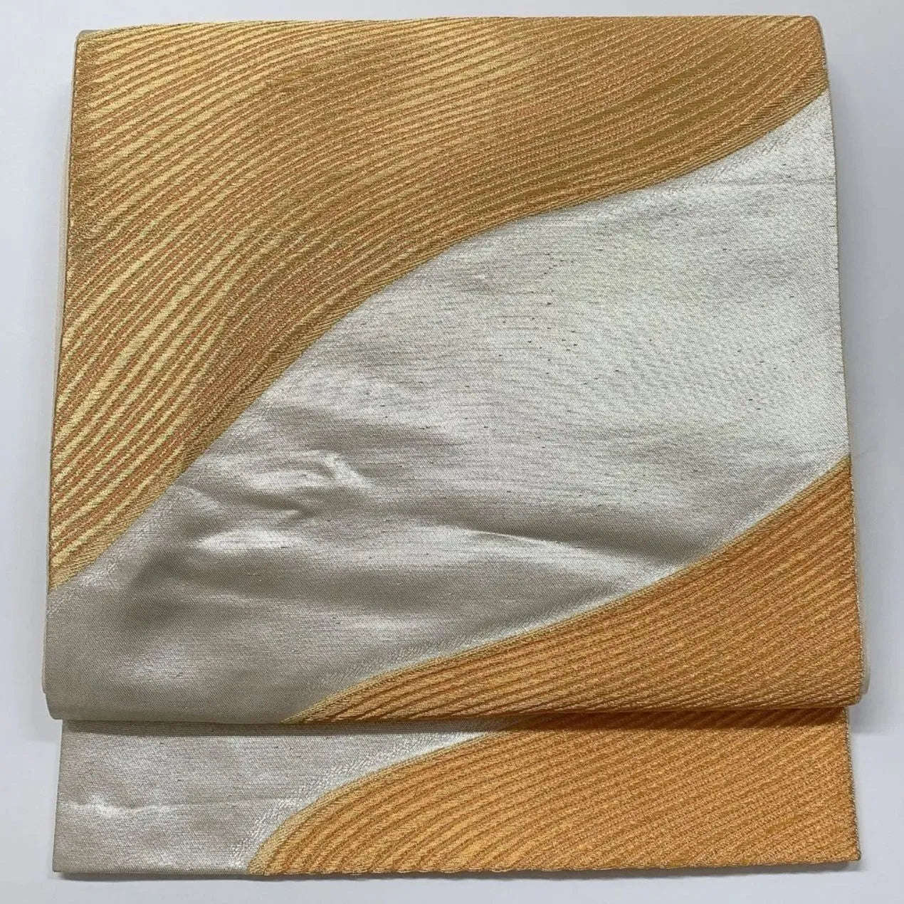 6562# Japanese Vintage Fukuro Obi Belt Kimono Fabric Silk Traditional