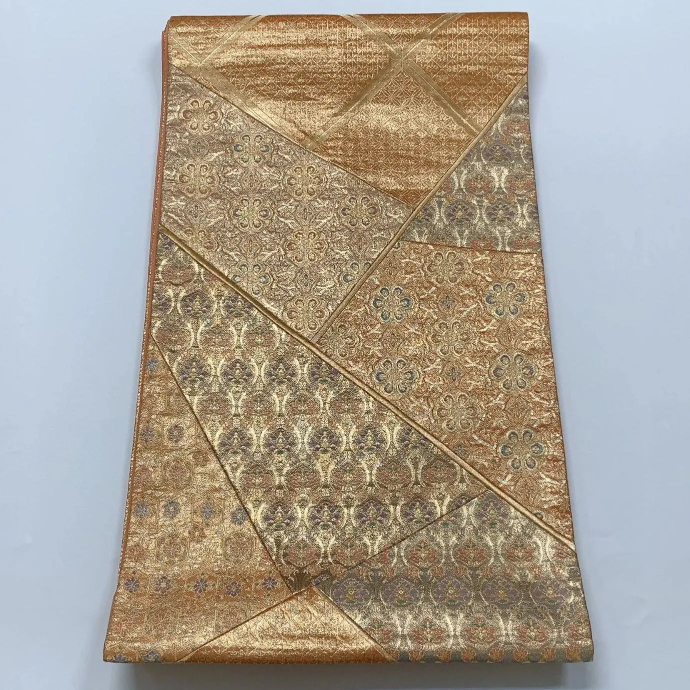 6567# Japanese Vintage Fukuro Obi Belt Kimono Fabric Silk Traditional