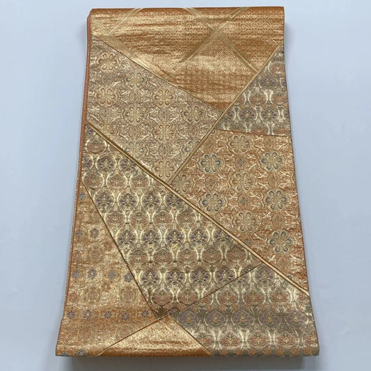 6567# Japanese Vintage Fukuro Obi Belt Kimono Fabric Silk Traditional
