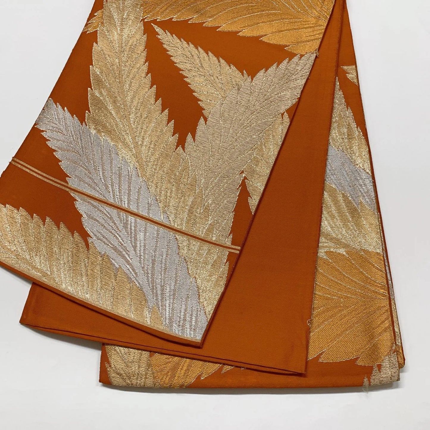 6591# Japanese Vintage Fukuro Obi Belt Kimono Fabric Silk Traditional