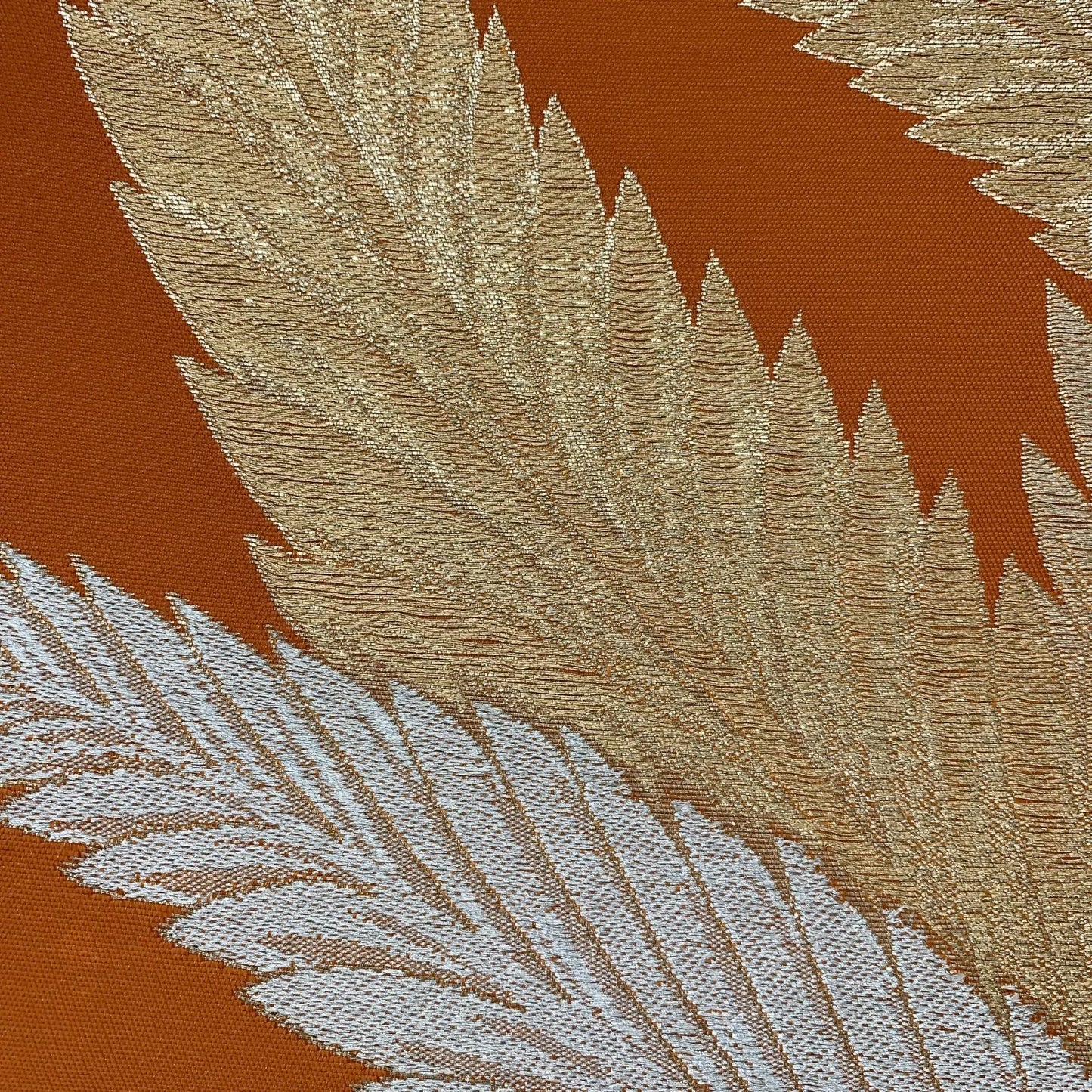 6591# Japanese Vintage Fukuro Obi Belt Kimono Fabric Silk Traditional