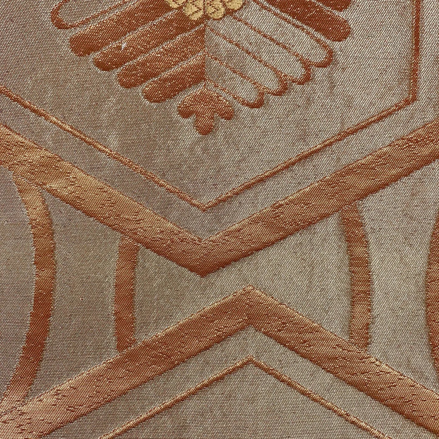 6594# Japanese Vintage Fukuro Obi Belt Kimono Fabric Silk Traditional