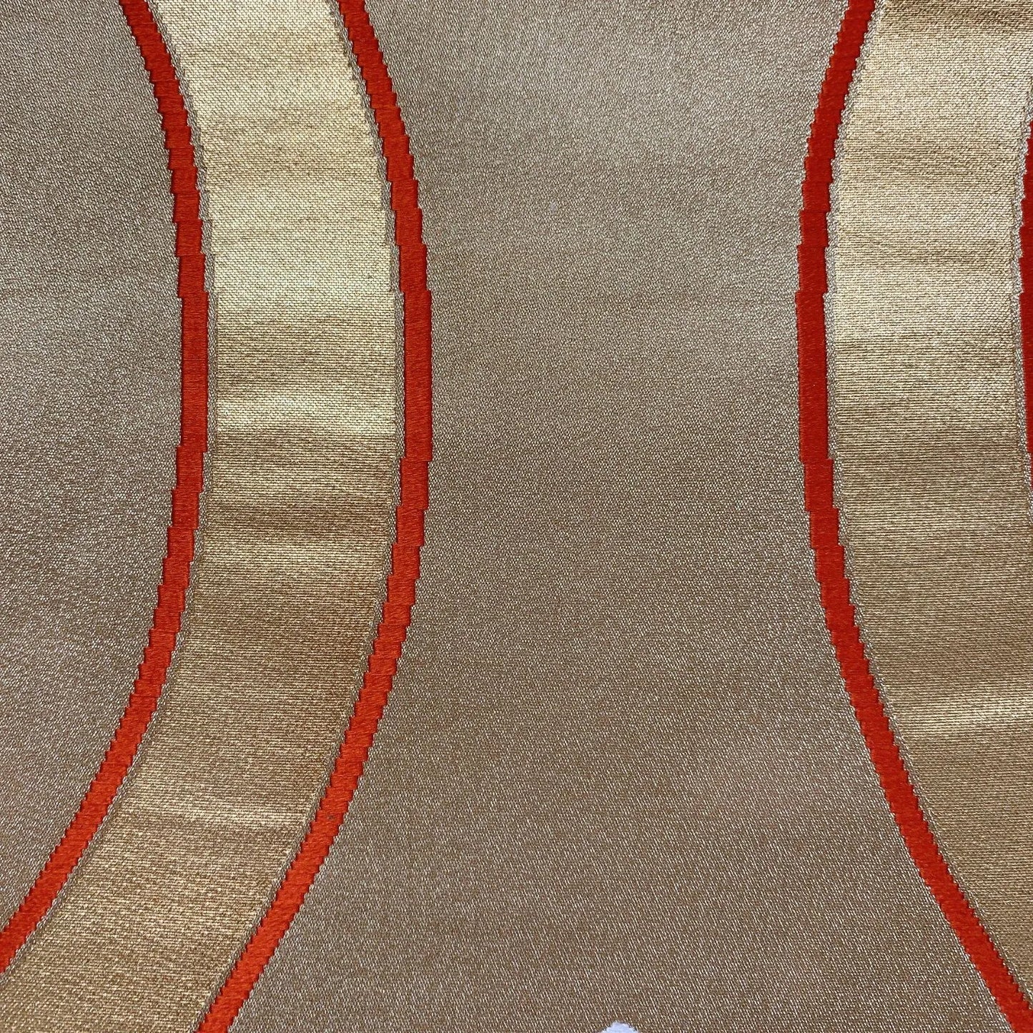 6595# Japanese Vintage Fukuro Obi Belt Kimono Fabric Silk Traditional Gold