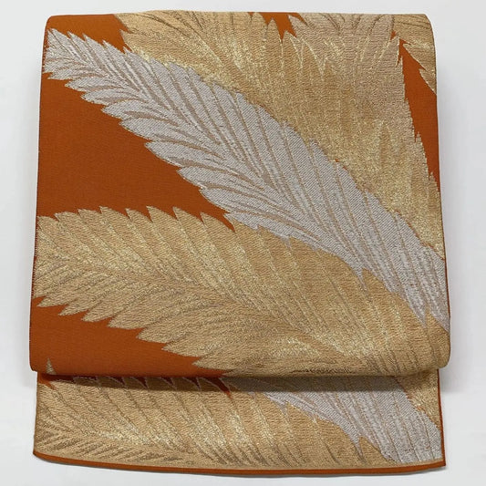 6591# Japanese Vintage Fukuro Obi Belt Kimono Fabric Silk Traditional