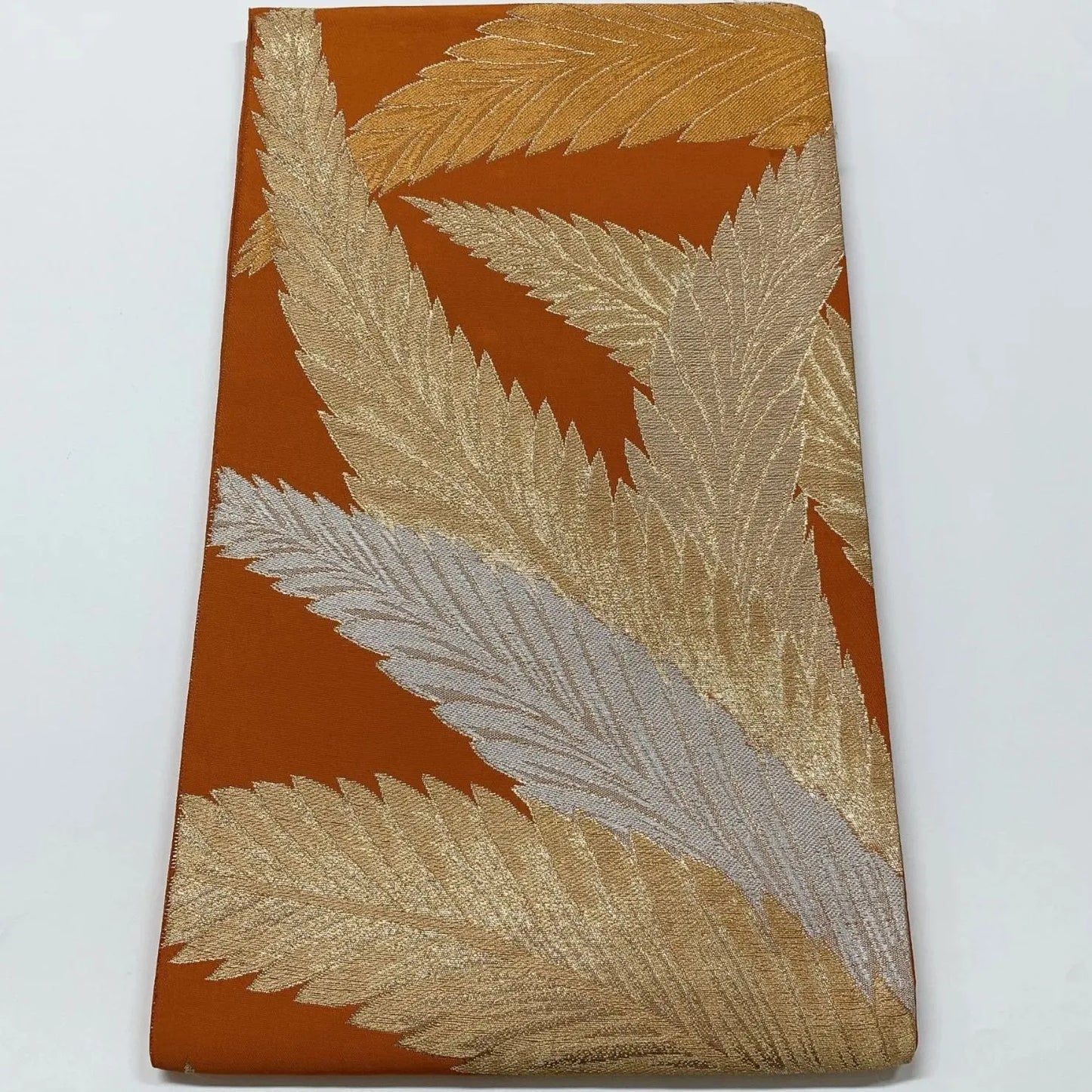 6591# Japanese Vintage Fukuro Obi Belt Kimono Fabric Silk Traditional