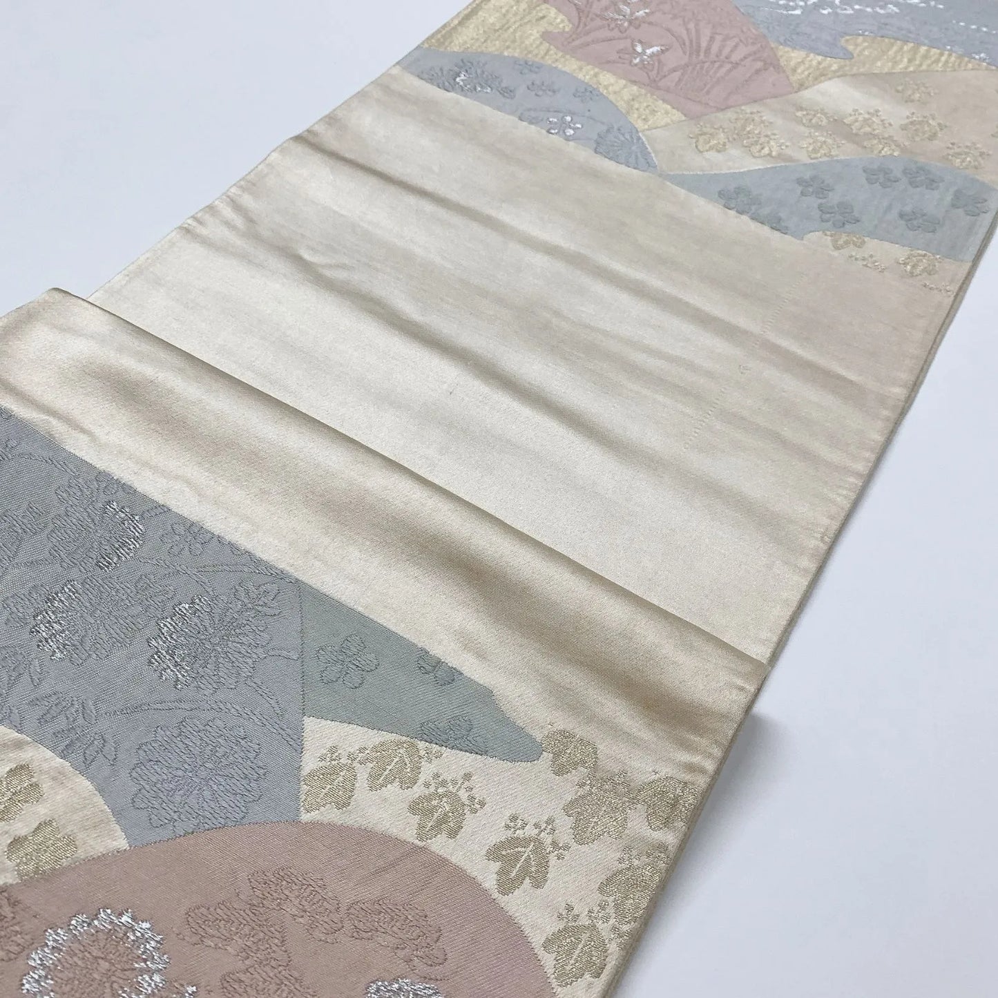 6603# Japanese Vintage Fukuro Obi Belt Kimono Fabric Silk Traditional