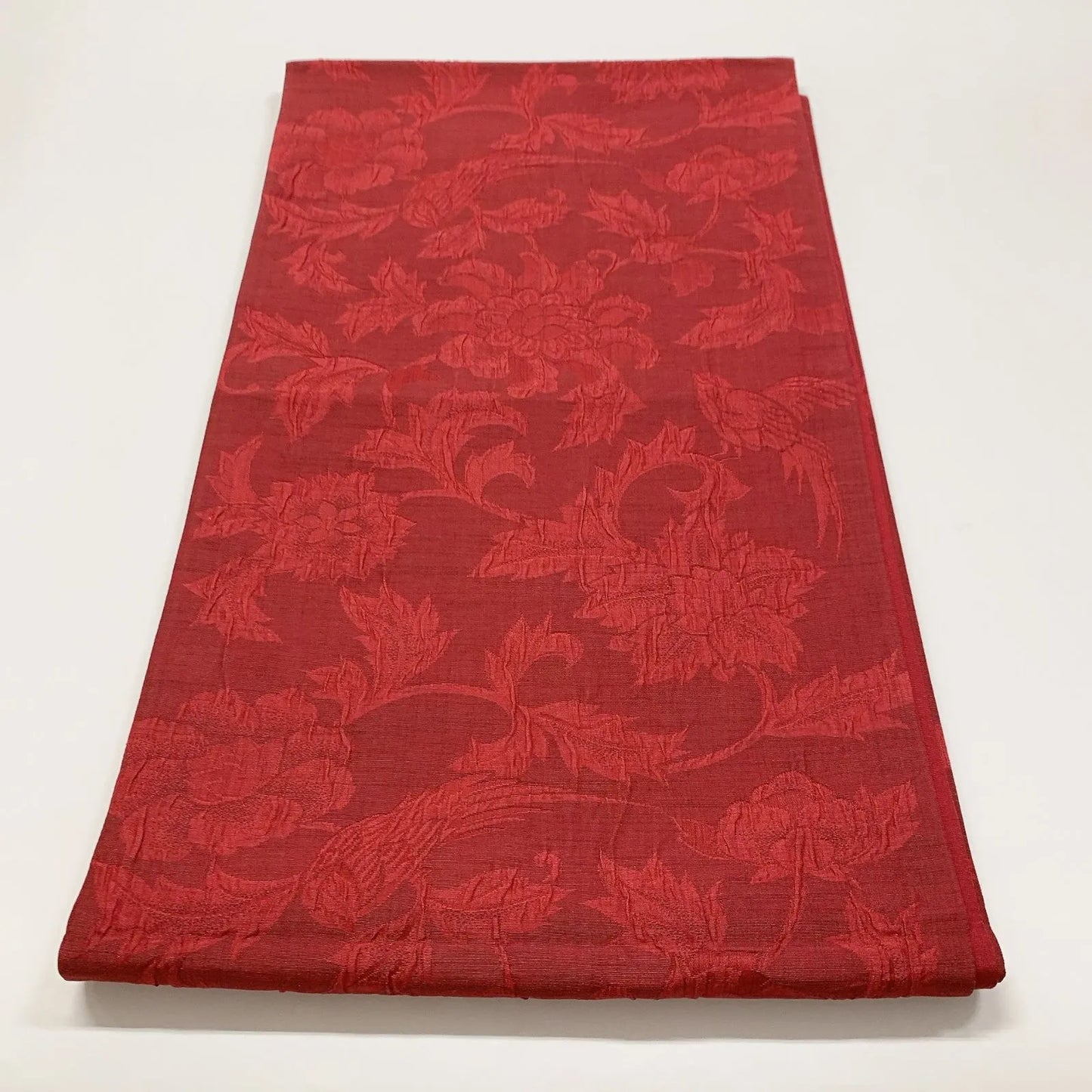 6607# Japanese Vintage Fukuro Obi Belt Kimono Fabric Silk Traditional