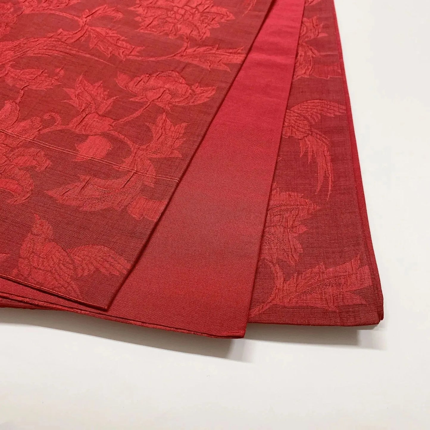 6607# Japanese Vintage Fukuro Obi Belt Kimono Fabric Silk Traditional