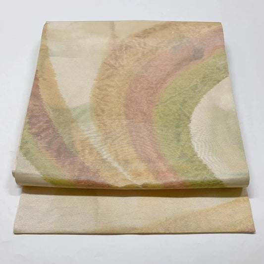 6608# Japanese Vintage Fukuro Obi Belt Kimono Fabric Silk Traditional