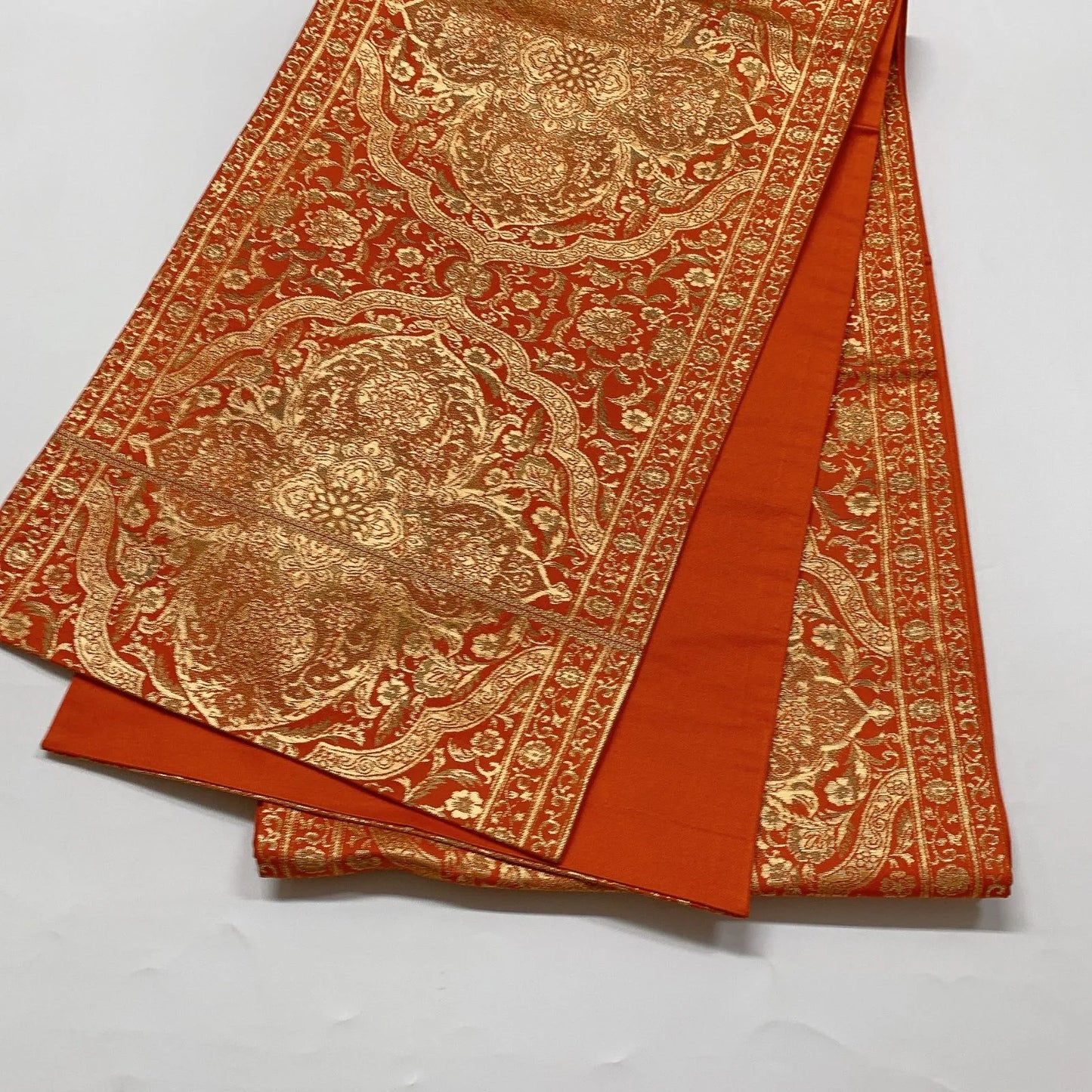 6625# Japanese Vintage Fukuro Obi Belt Kimono Fabric Silk Traditional