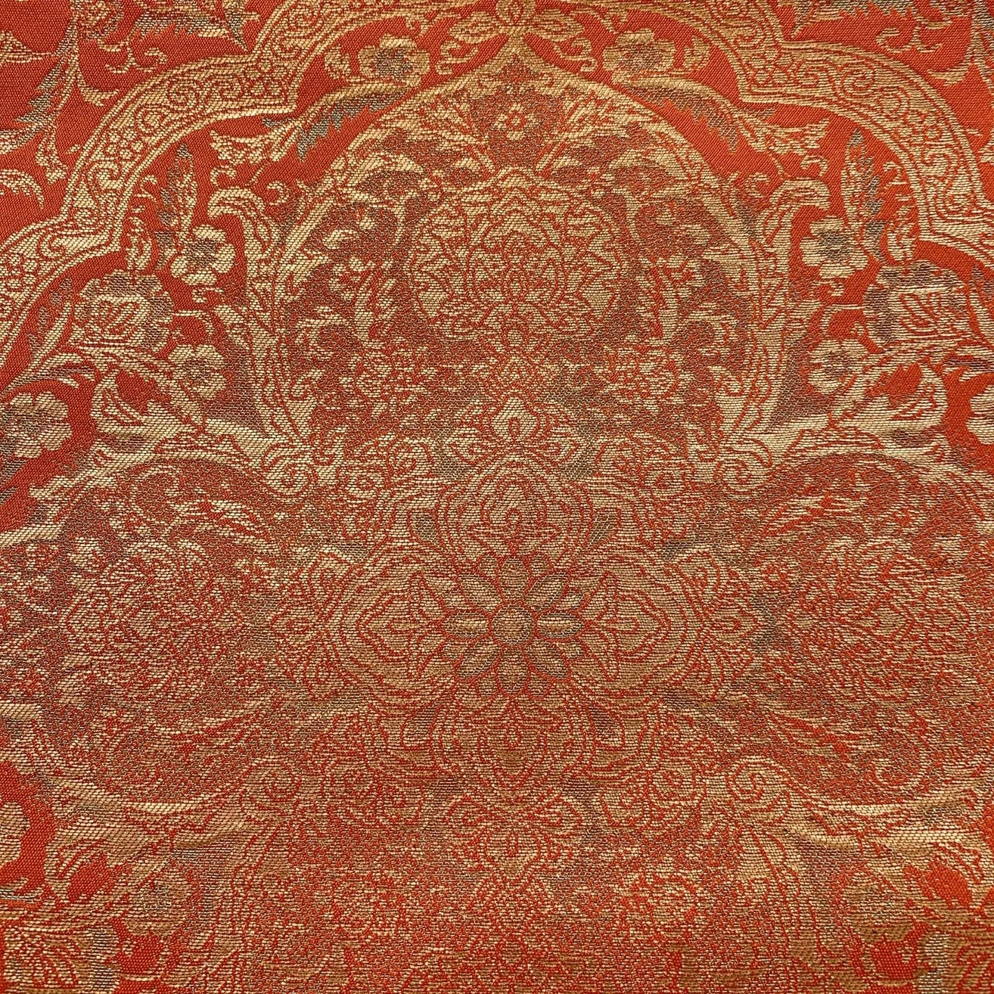 6625# Japanese Vintage Fukuro Obi Belt Kimono Fabric Silk Traditional