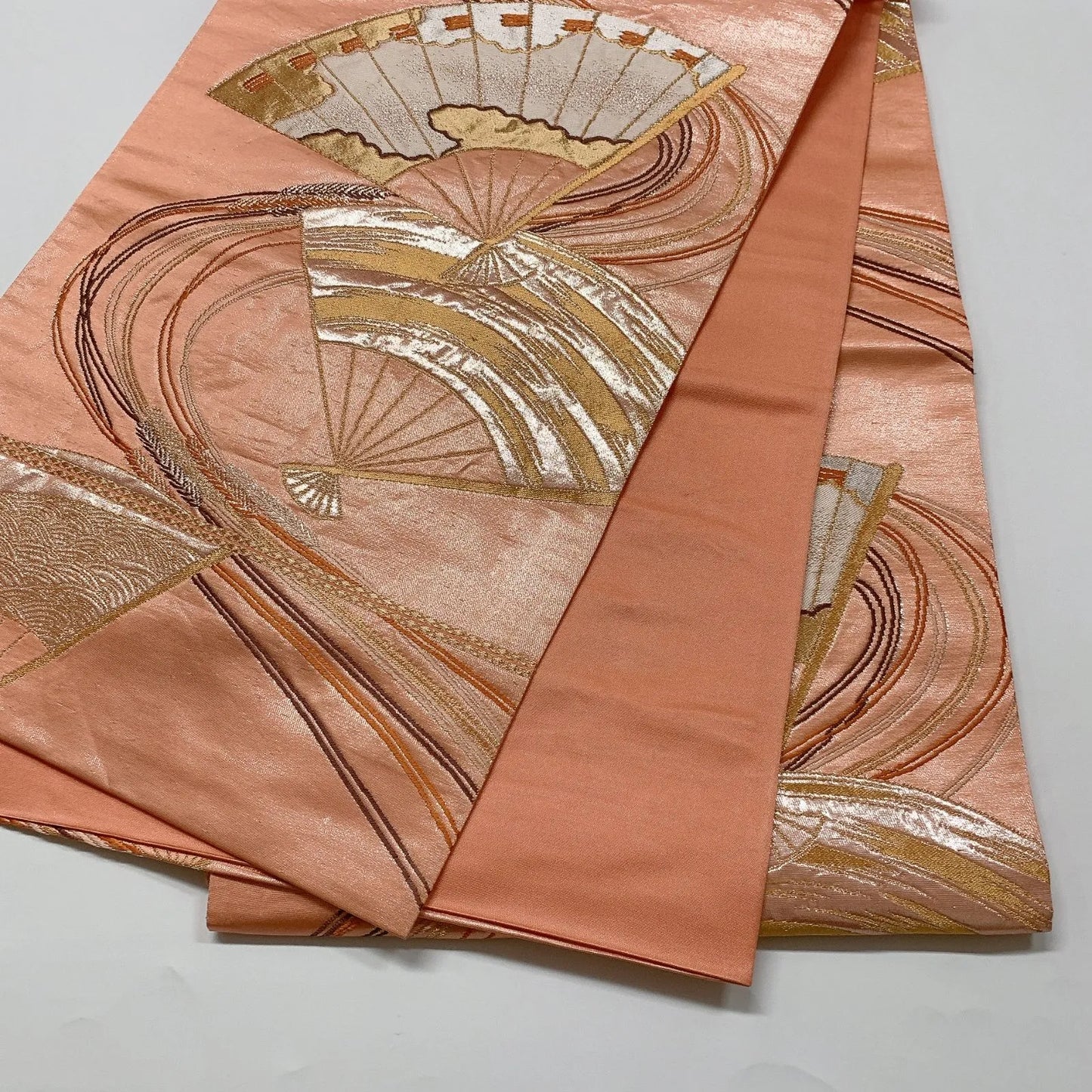 6626# Japanese Vintage Fukuro Obi Belt Kimono Fabric Silk Traditional