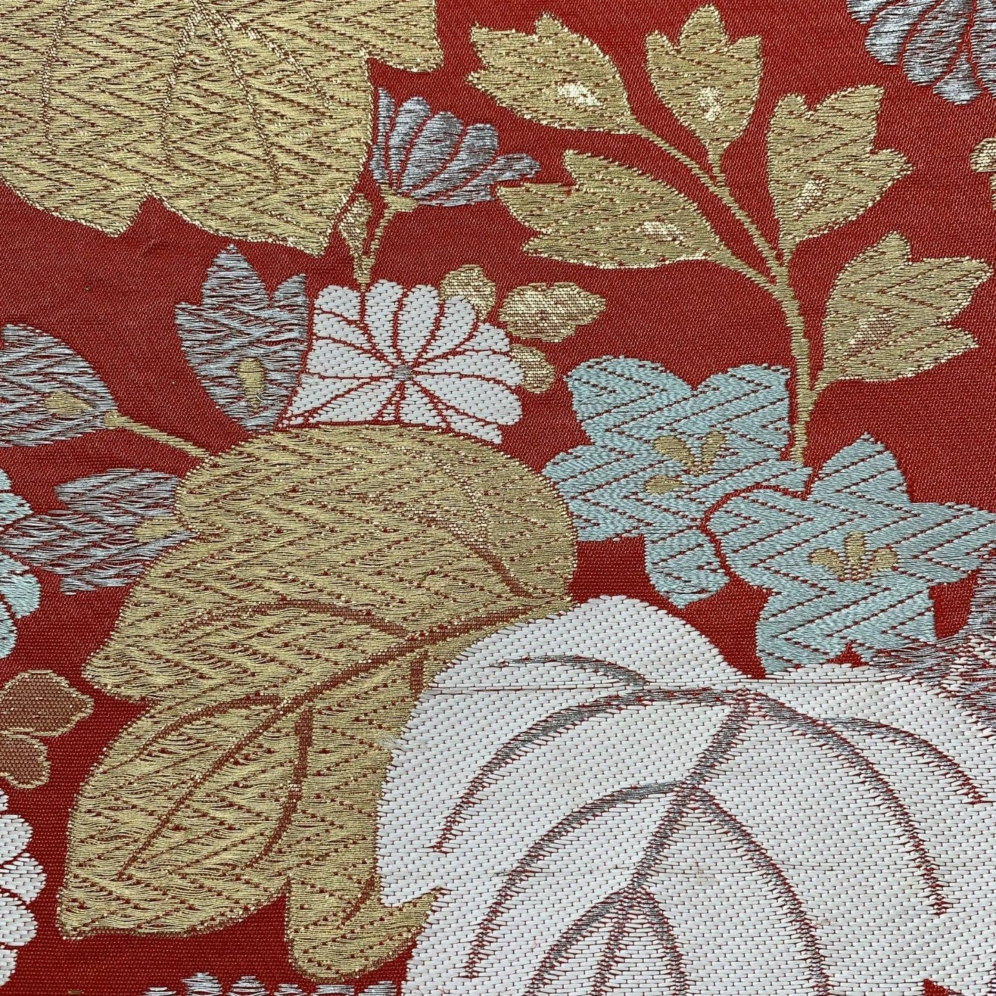 6628# Japanese Vintage Fukuro Obi Belt Kimono Fabric Silk Traditional