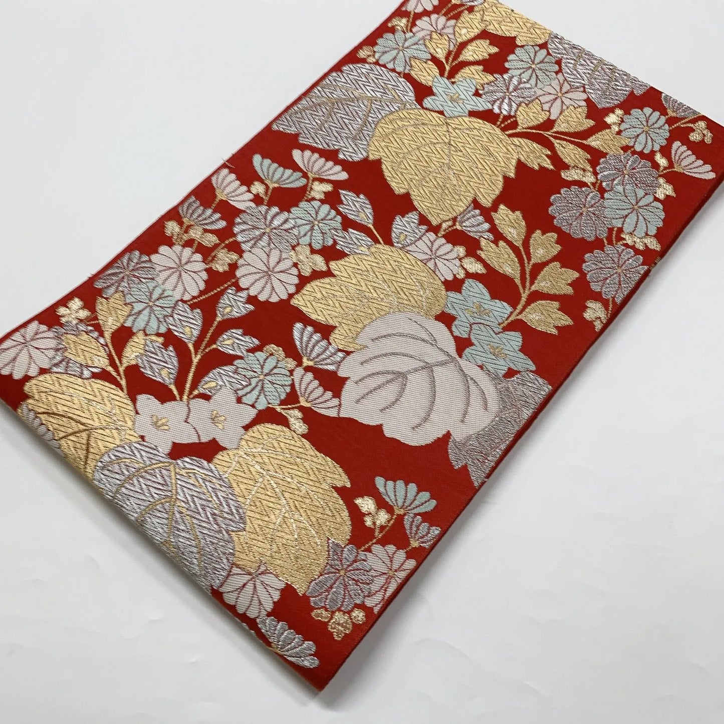 6628# Japanese Vintage Fukuro Obi Belt Kimono Fabric Silk Traditional